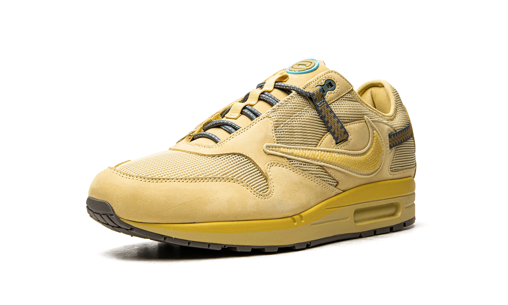 Air Max 1 "Travis Scott - Saturn Gold" running on grass shoes Versatile - use
