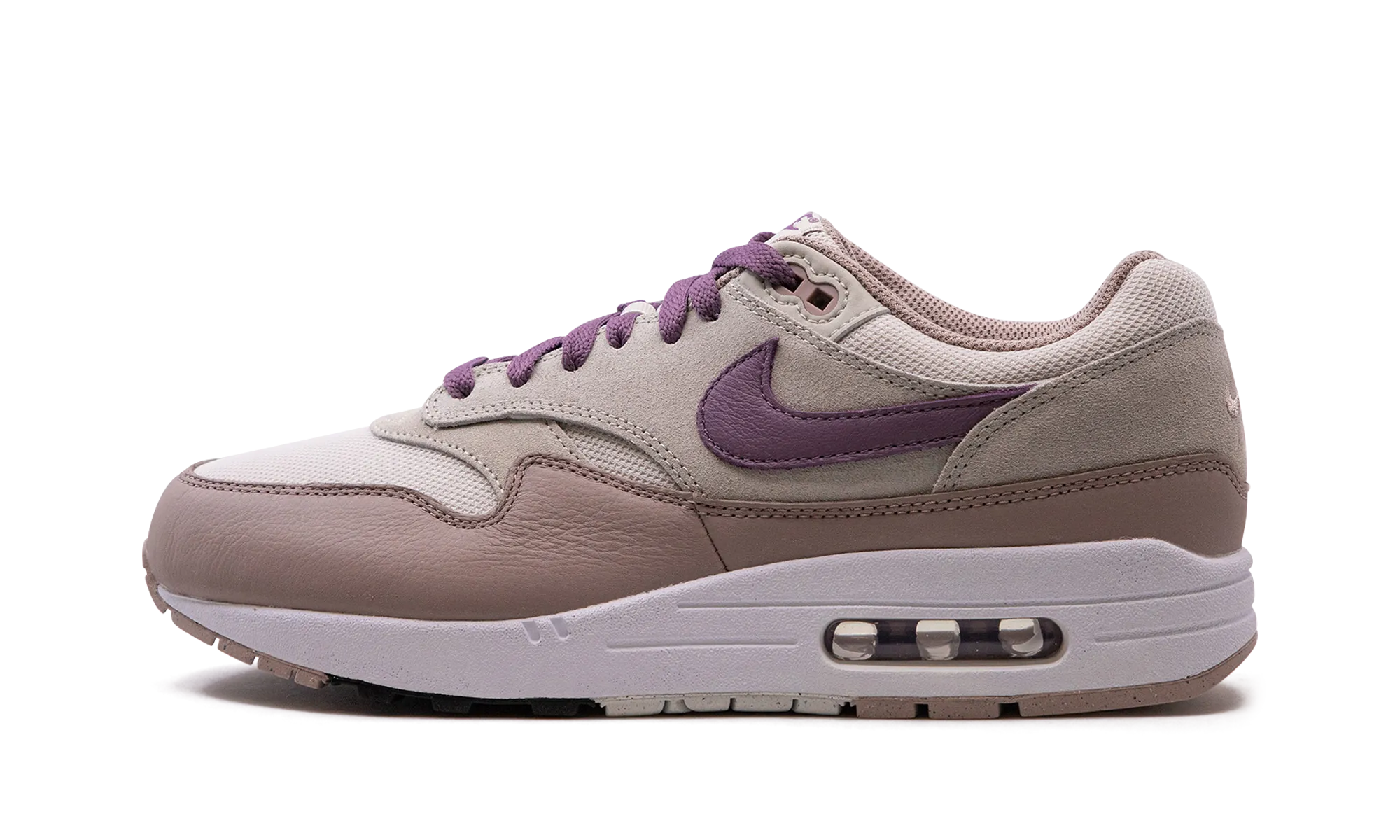 Optimal Flexibility plaid - design shoes Air Max 1 SC "Light Bone / Violet Dust"