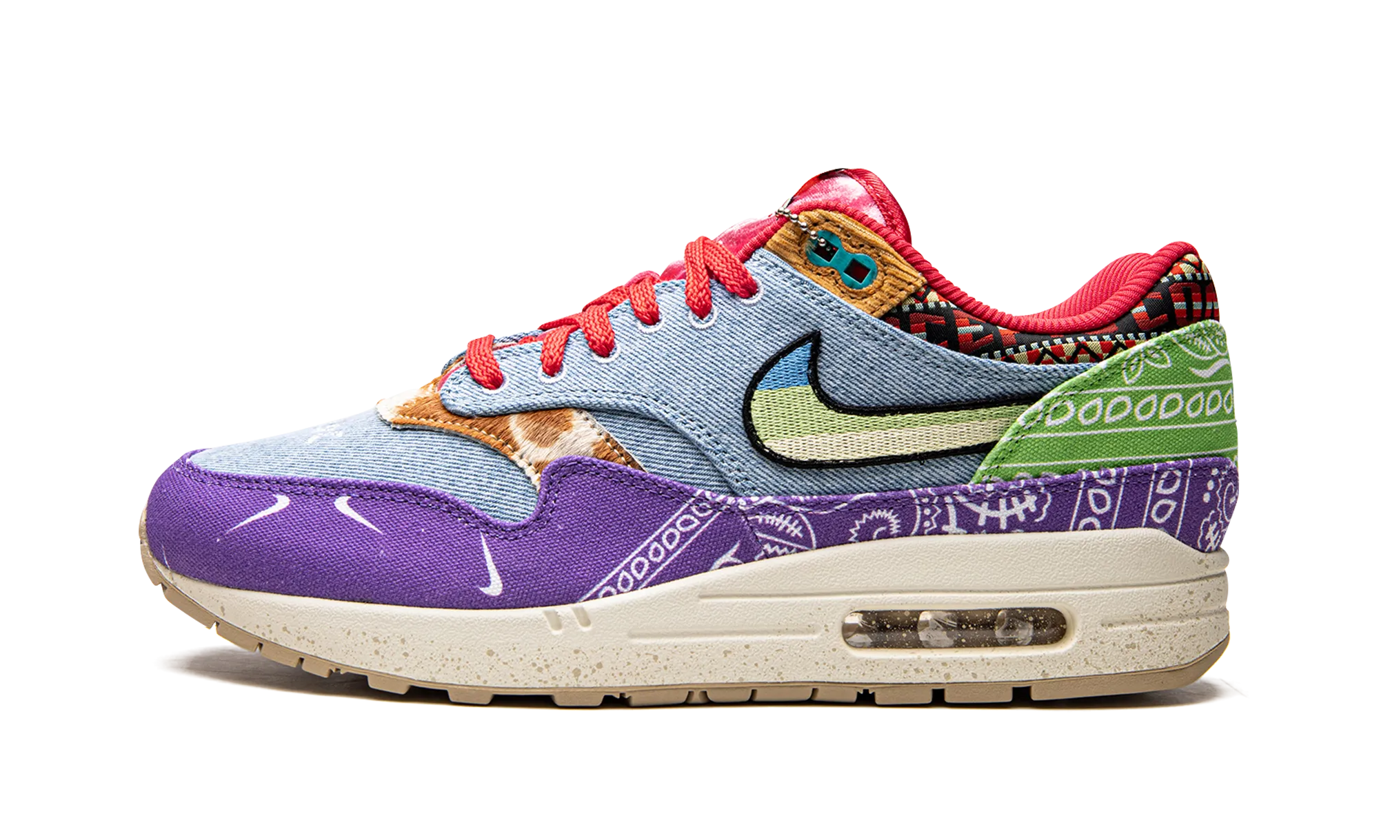 Air Max 1 SP "Concepts - Wild Violet - Special Box" cushioned running pick triathlon running shoes