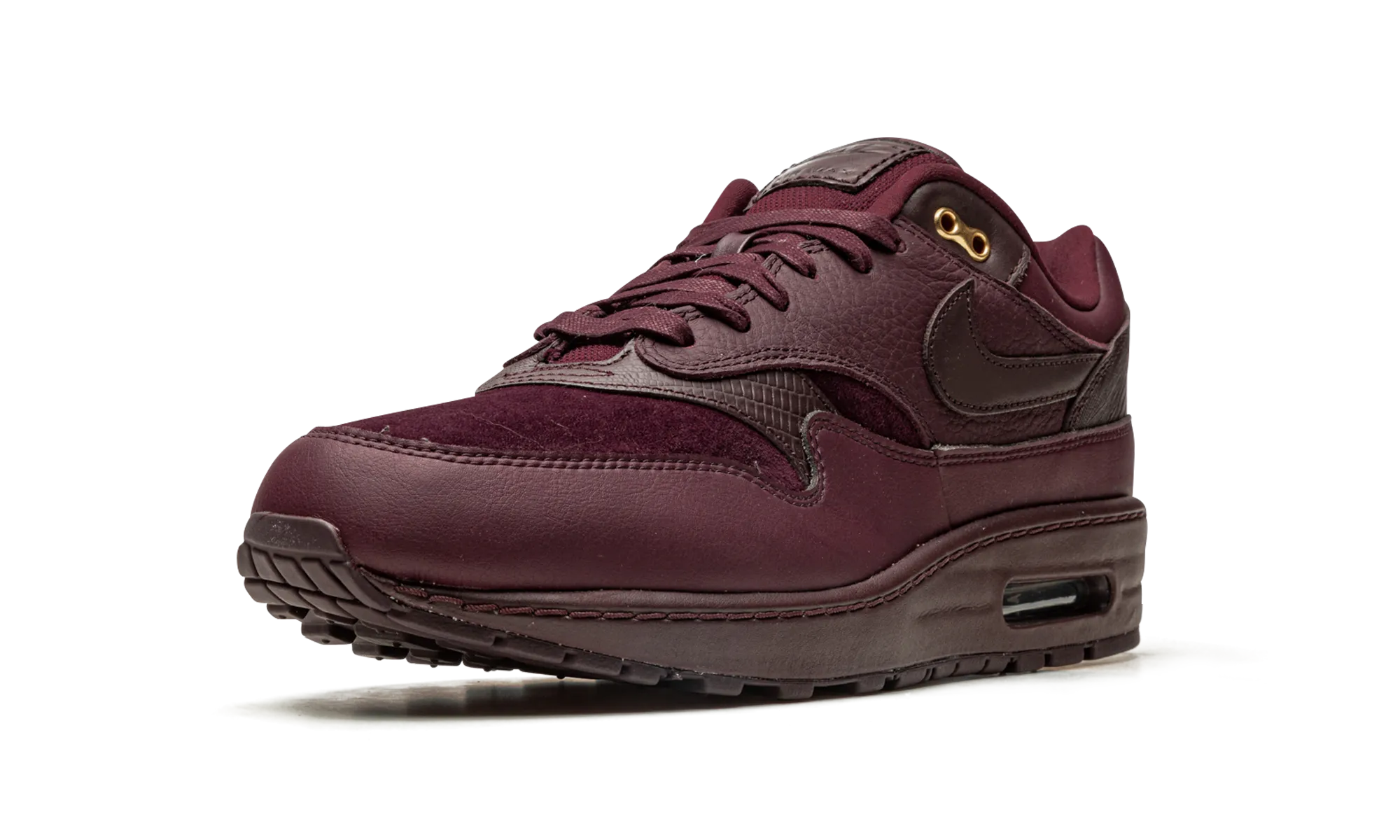 AIR MAX 1 WMNS "Burgundy Crush" Flexible structure water - resistant feature