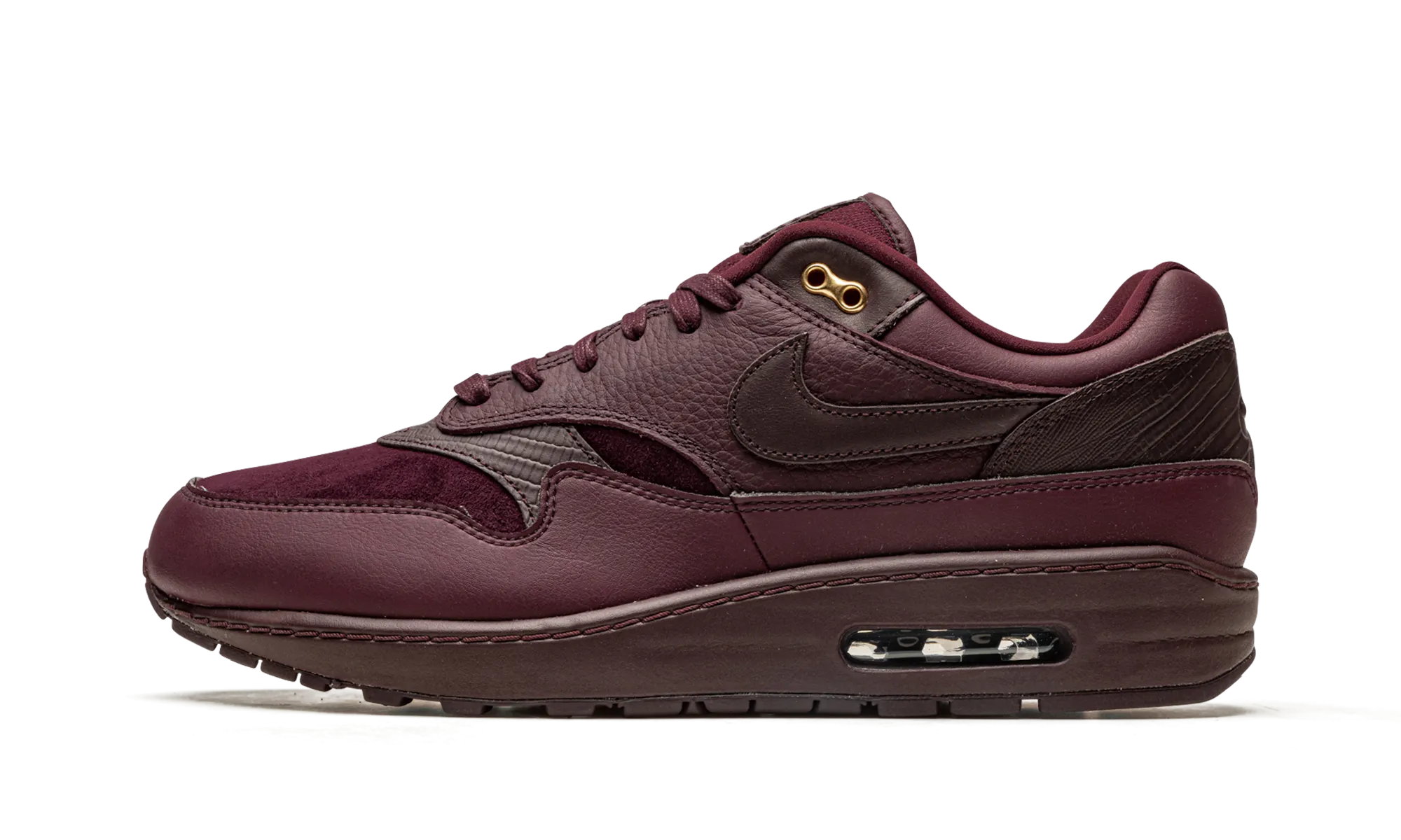 AIR MAX 1 WMNS "Burgundy Crush" Heel Cushioning
