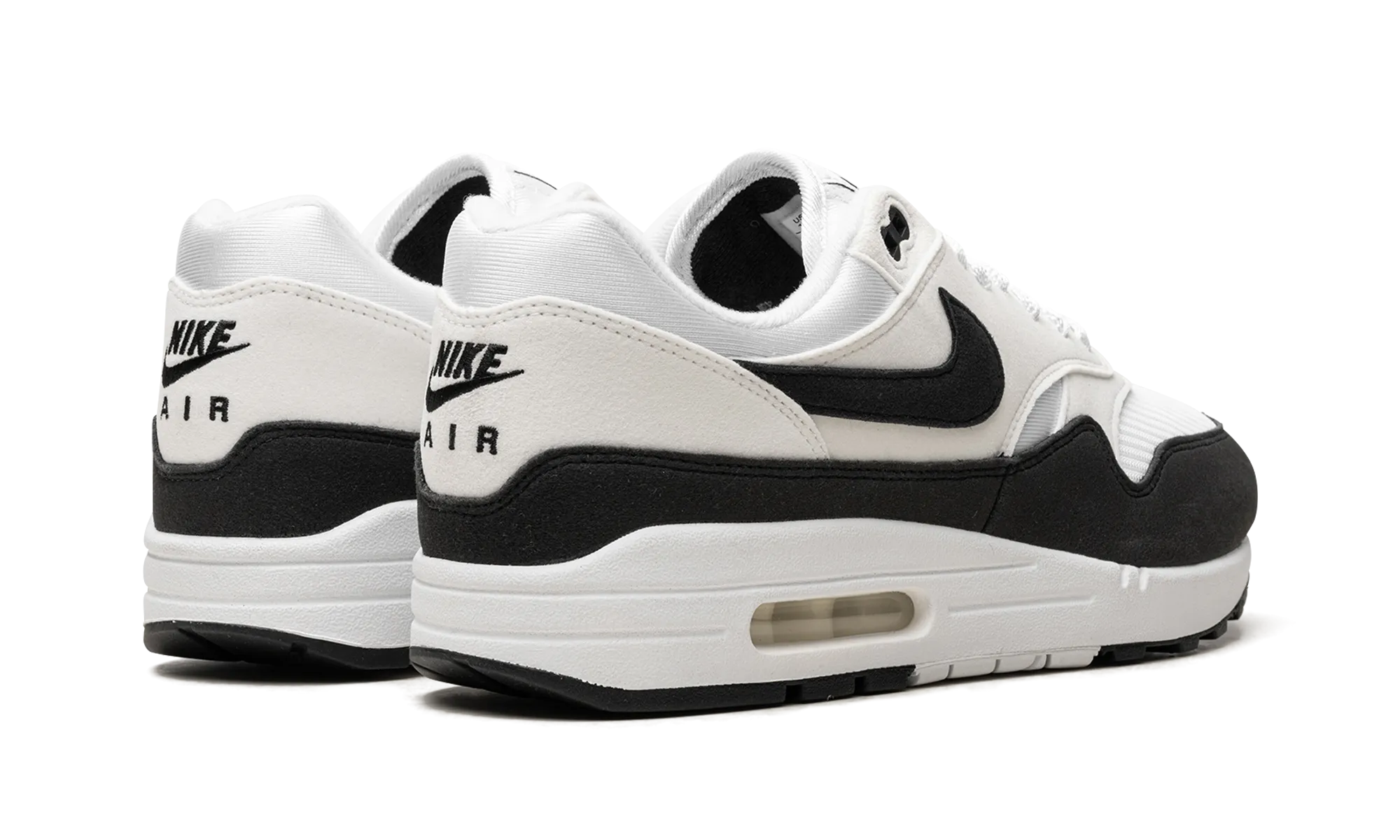 Comfort Cuffs anti - fatigue shoe quality AIR MAX 1 WMNS "White Black"