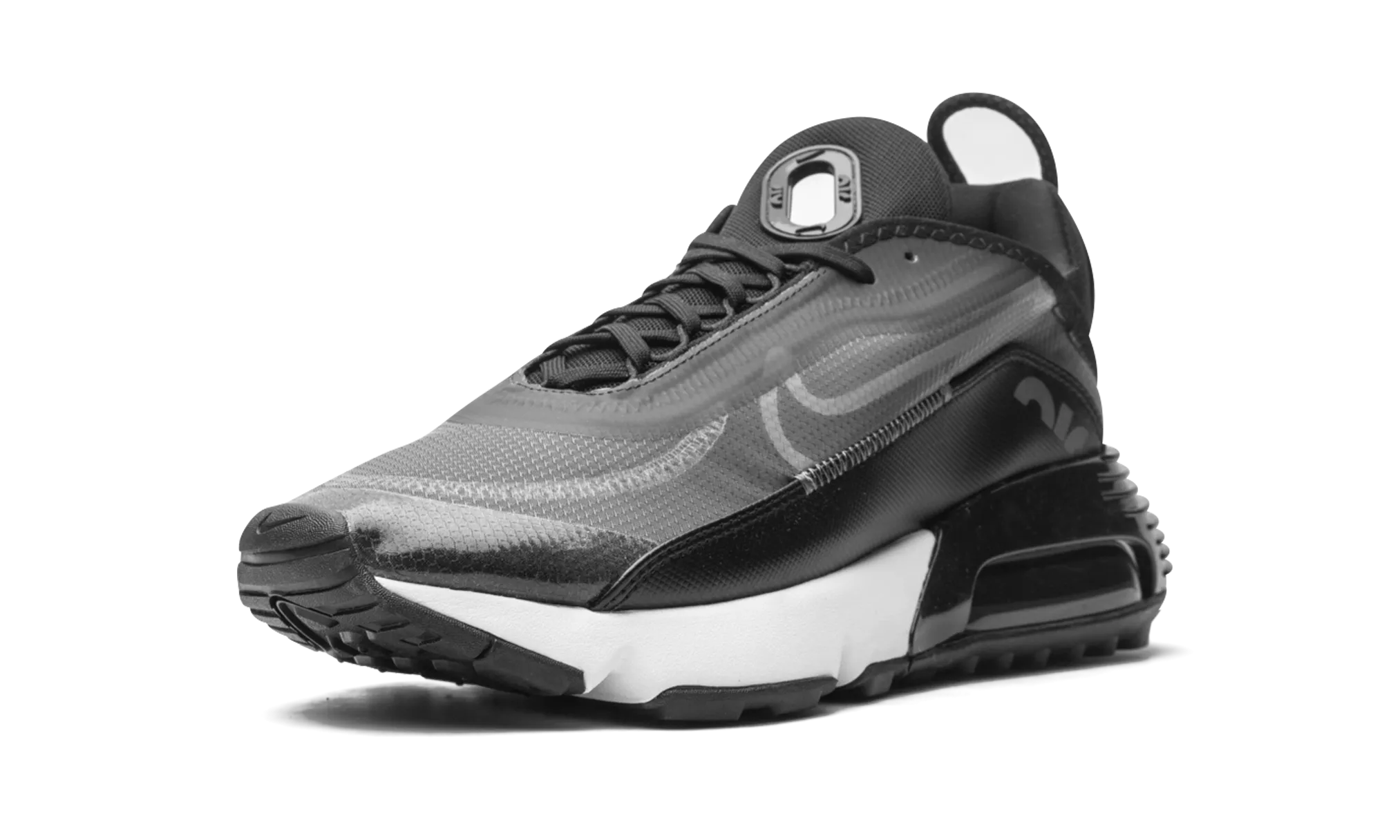AIR MAX 2090 "Black / Wolf Grey" intermediates indoor running shoe features