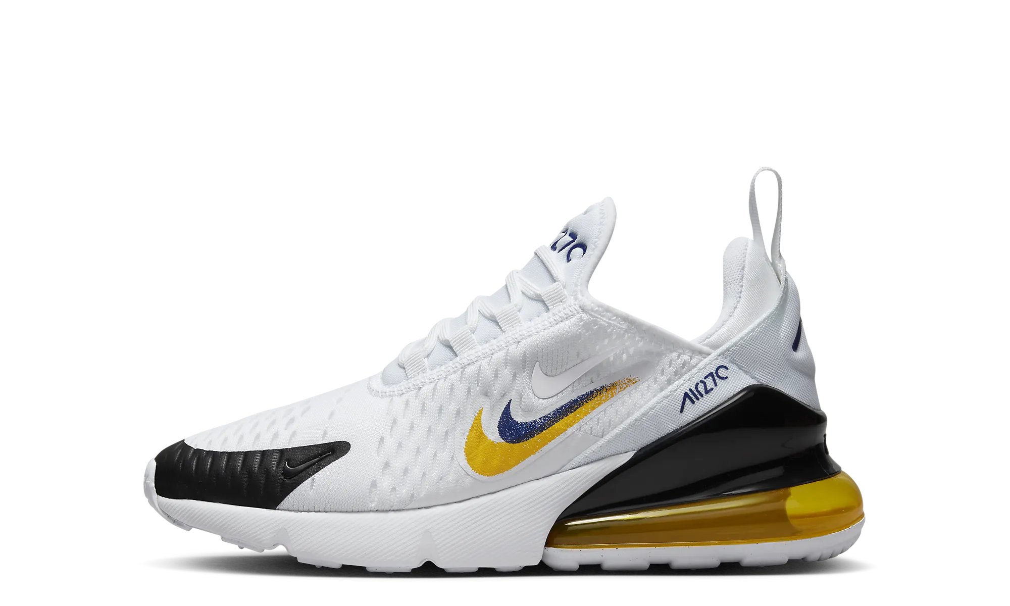 Air Max 270 GS "White Gold Multi" running in parks