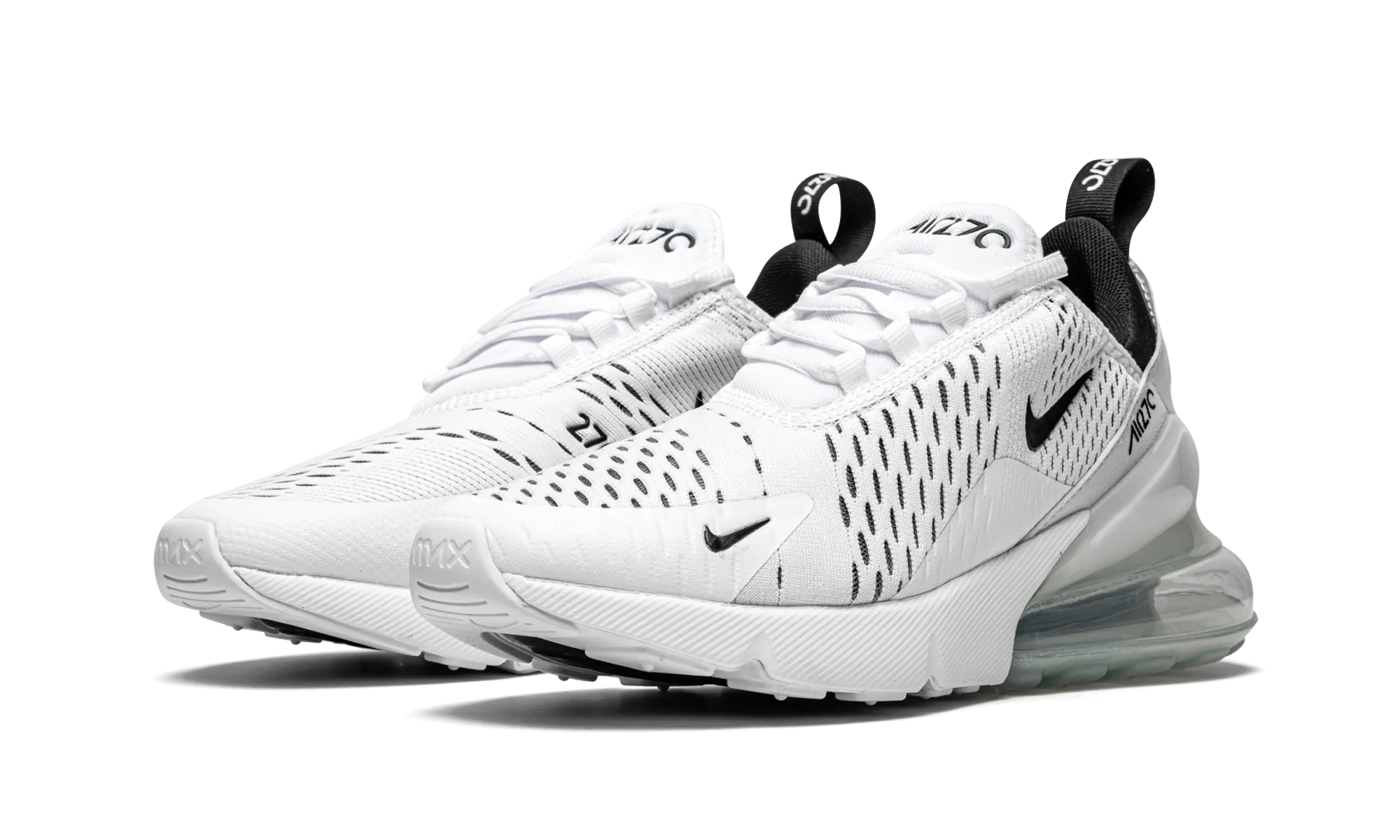 AIR MAX 270 MNS WMNS "White / Black" Trend - Setting School - running