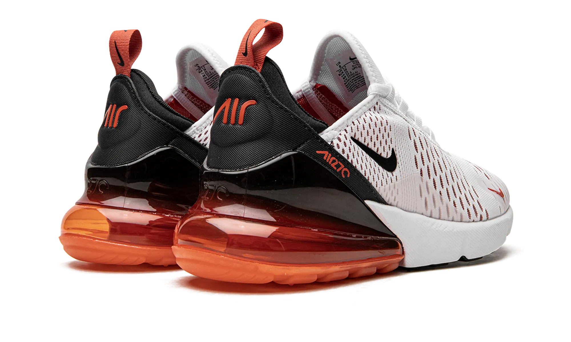 AIR MAX 270 MNS WMNS "White / Mantra Orange" ribbon - decorated running wear park