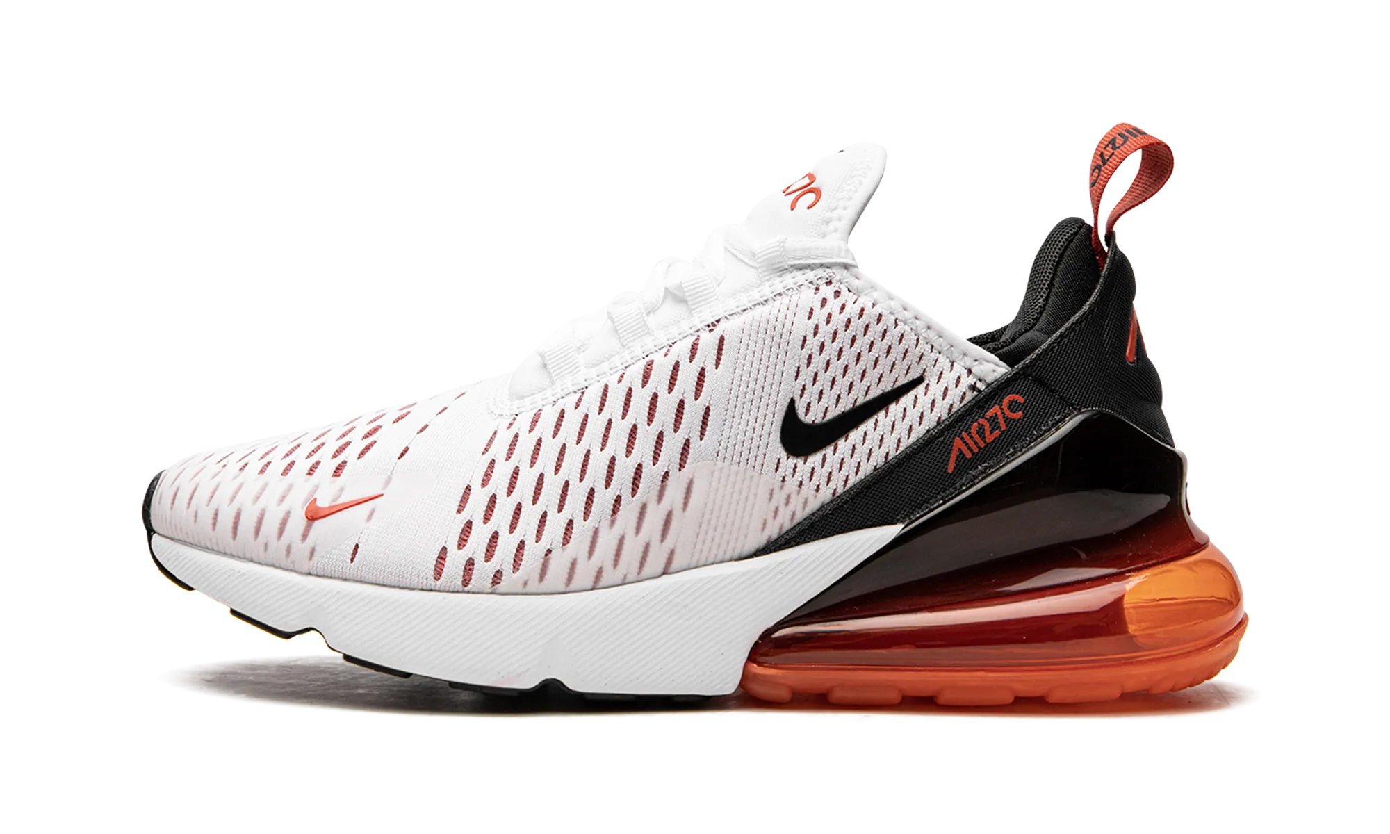 plyometric shoes weekend run shoes AIR MAX 270 MNS WMNS "White / Mantra Orange"