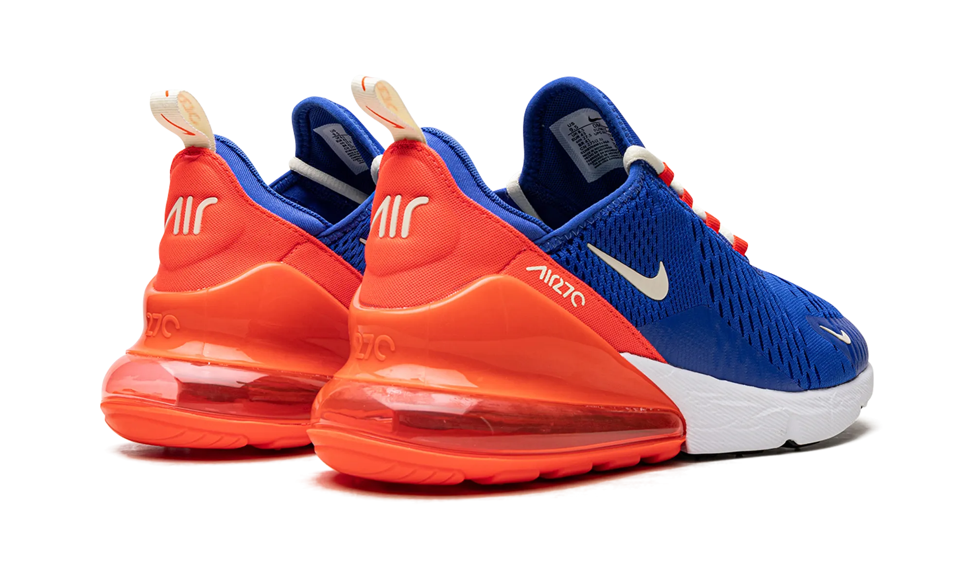 Air Max 270 "Hyper Royal Bright Crimson" running on uphill shoes