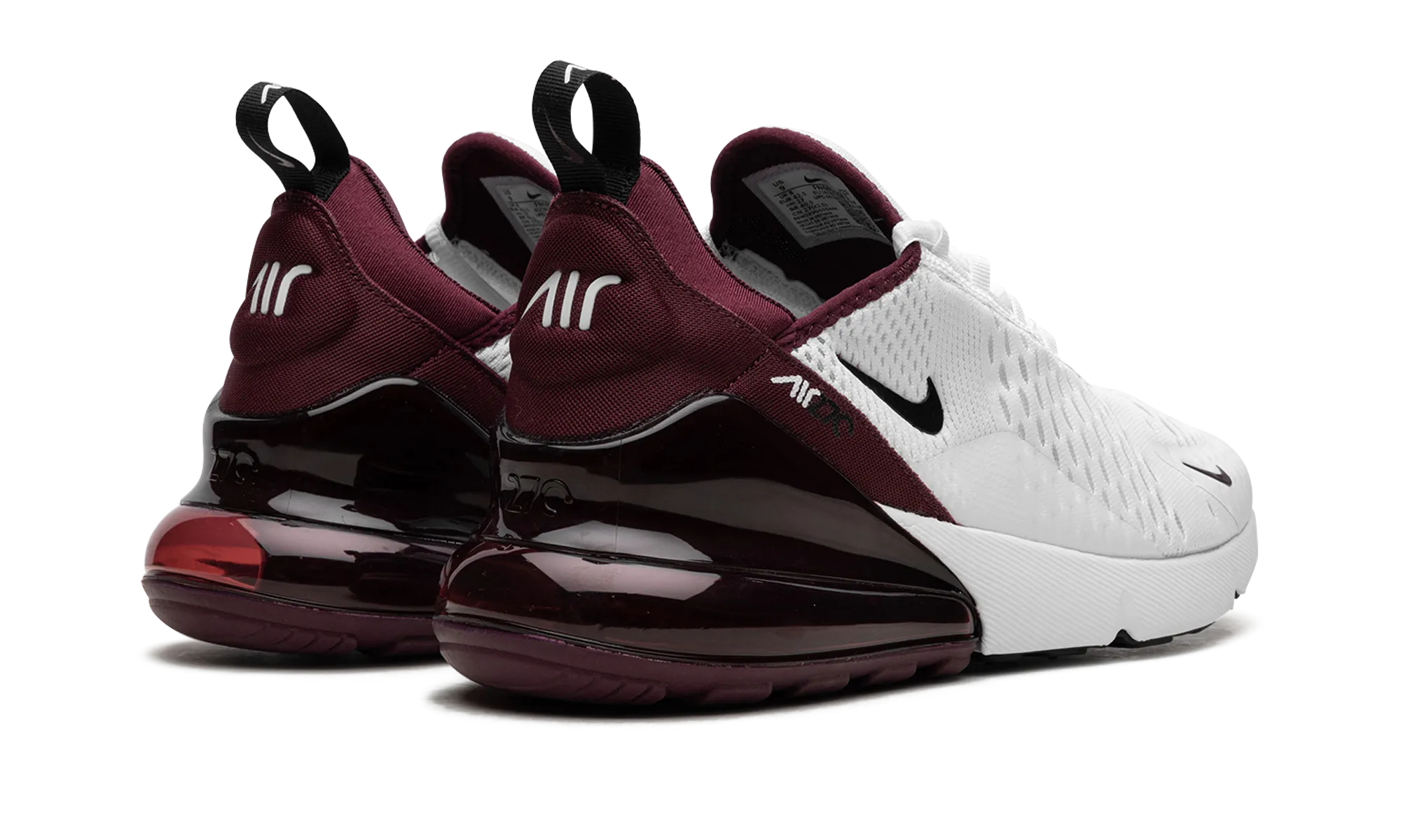 Air Max 270 "Night Maroon" toe - roomy shoes soccer - compatible shoes