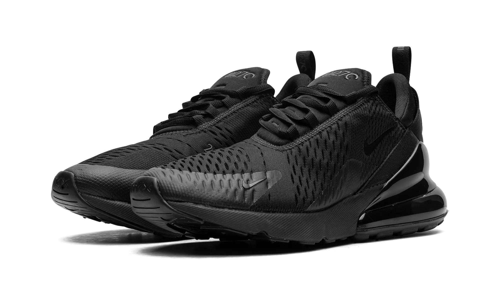 Air Max 270 "Triple Black" heavy - weight sole shoes cloudy - day shoes