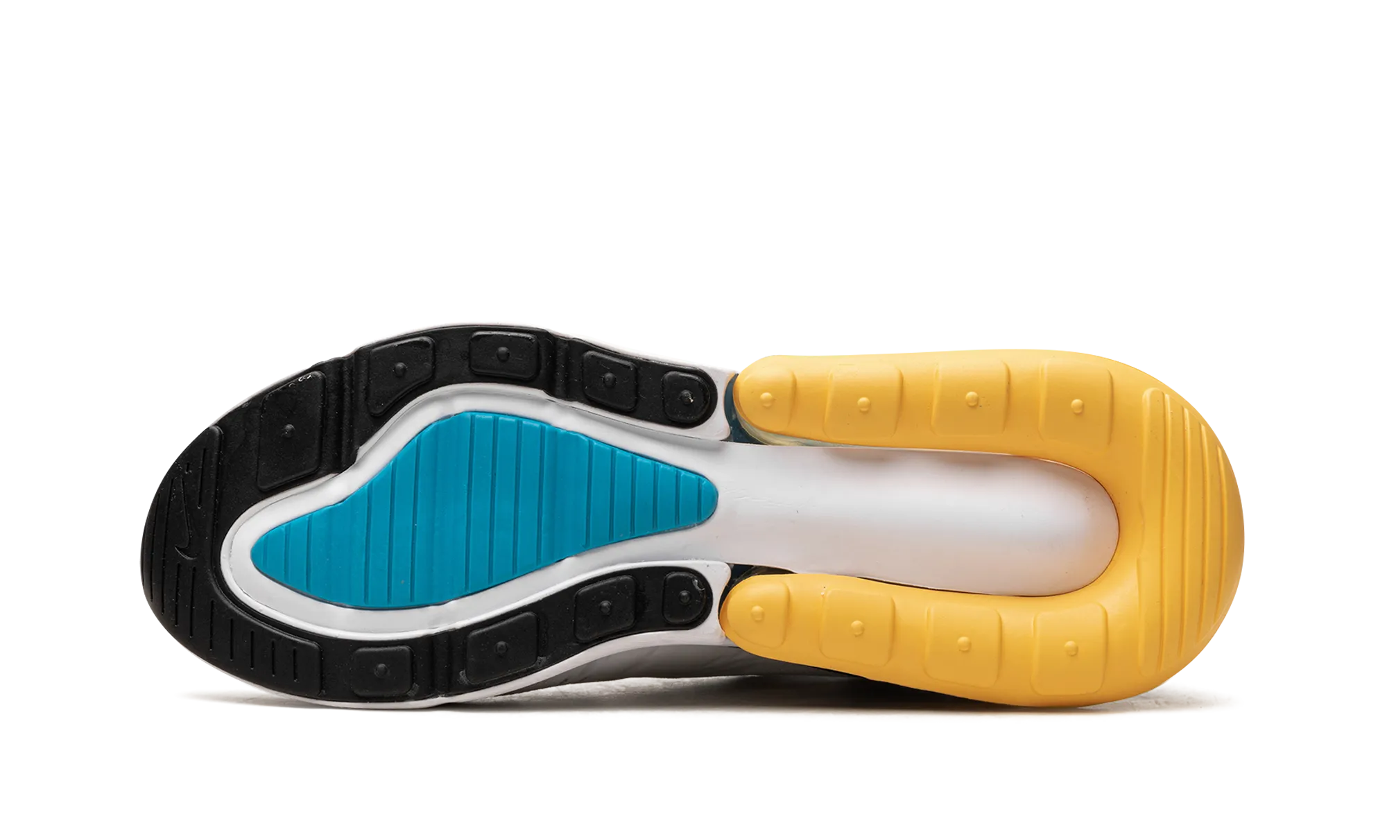 Air Max 270 "White Industrial Blue Citron Pulse" running in soft tracks shoes Comfort Midsole