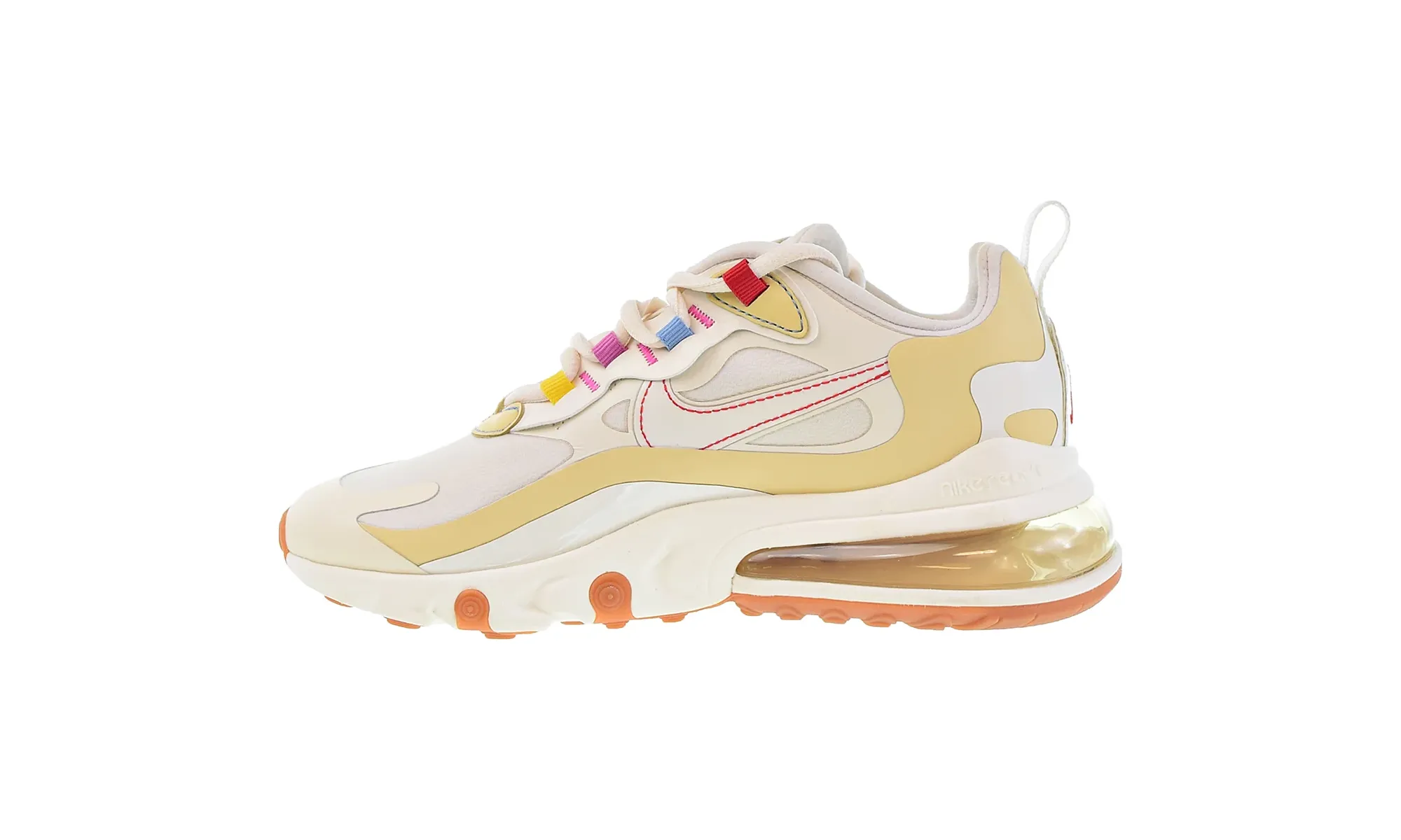 Air Max 270 React WMNS "Pale Ivory-Sail-Pale Vanilla" performance - focused graceful - running