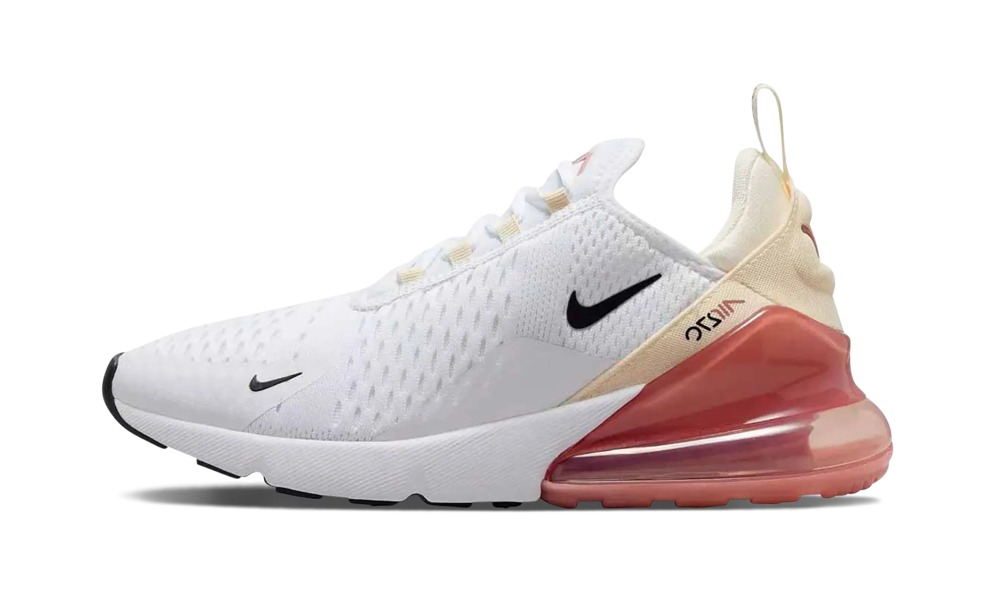 endurance running shoes AIR MAX 270 WMNS "White Pale Ivory Muslin Black"