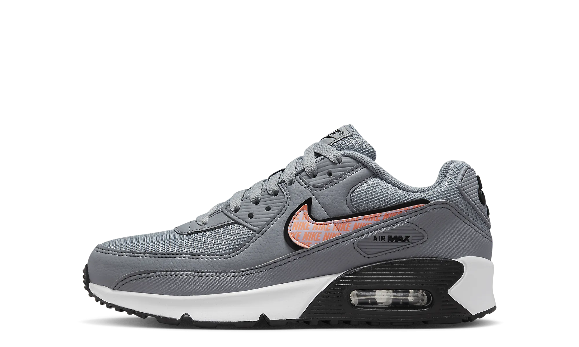 Air Max 90 GS hook - and - loop running shoes