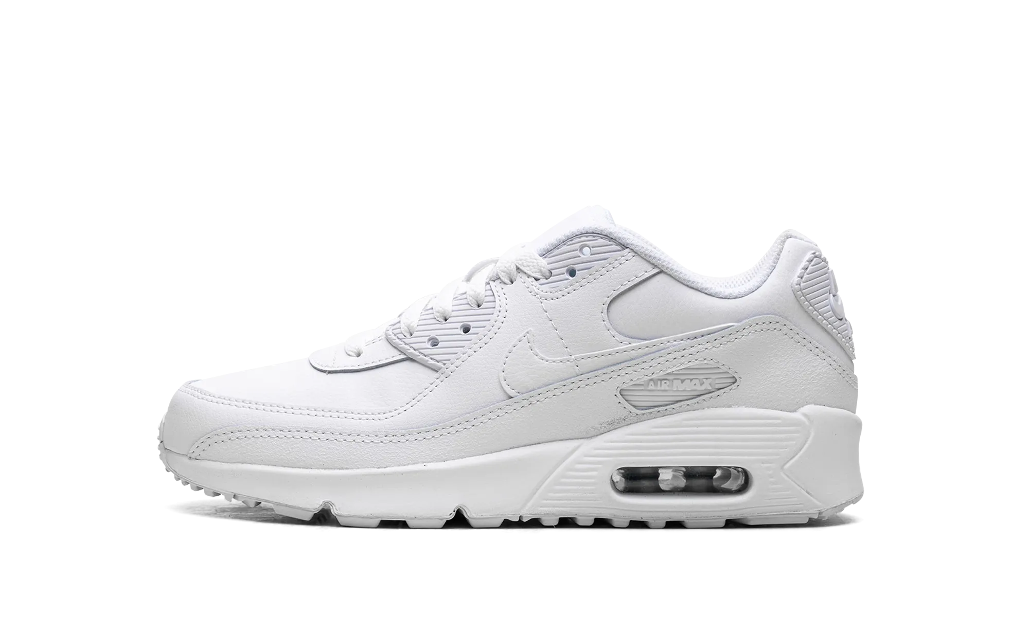 Air Max 90 GS "White Metallic Silver" high - mileage shoe endurance