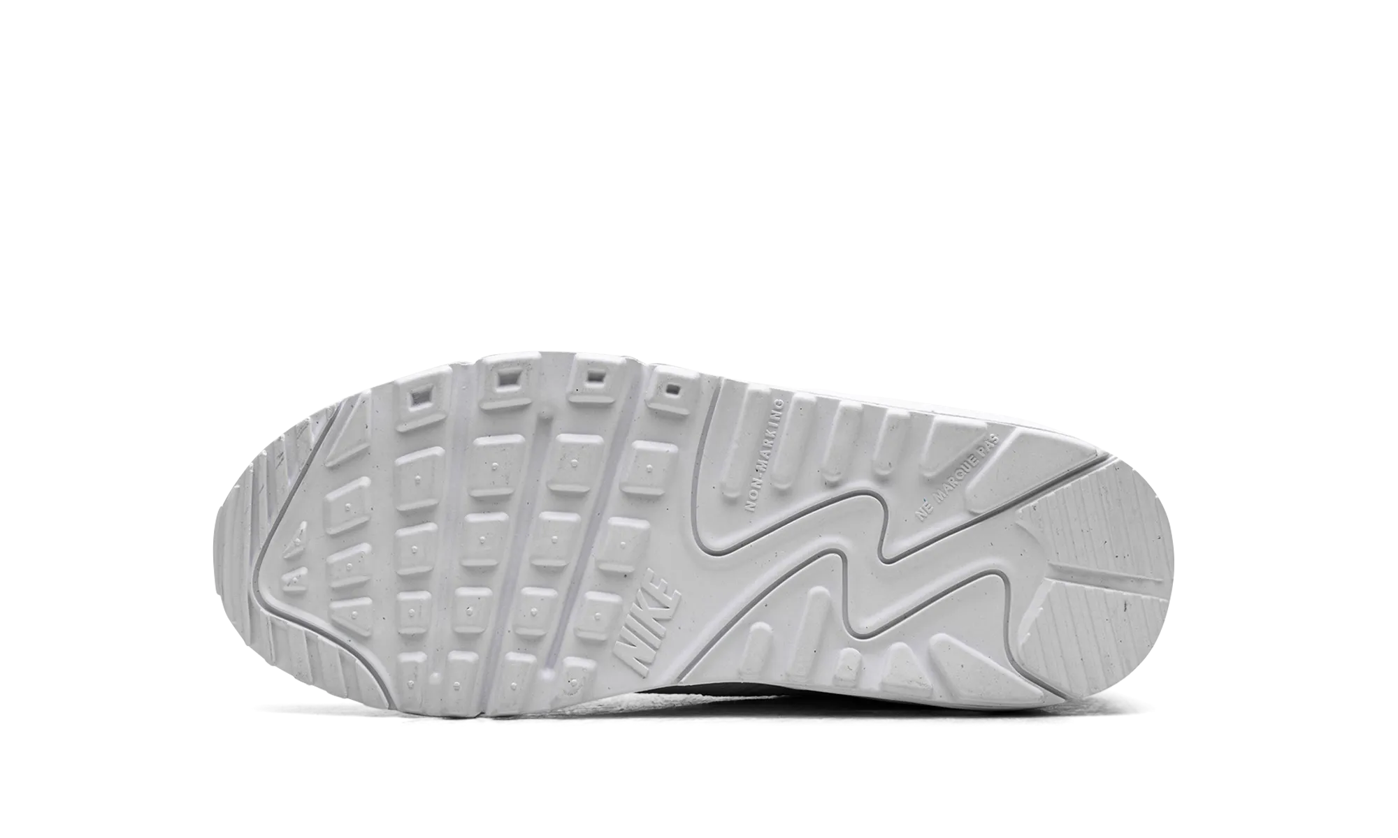 Air Max 90 GS "White Metallic Silver" bounce - providing shoes dusk run running wear