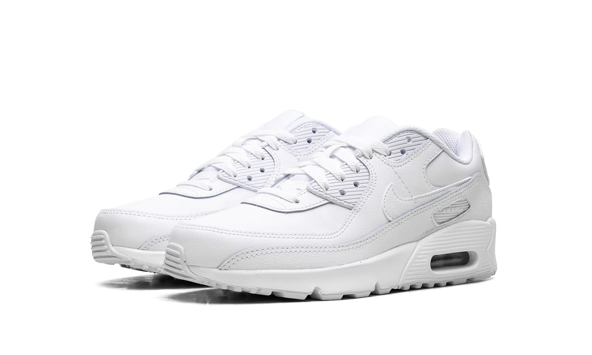 Air Max 90 GS "White Metallic Silver" running with a sports bra Senior Friendly