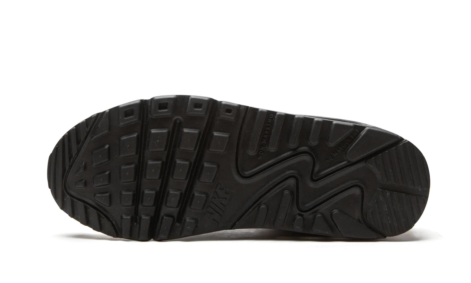 running in international races shoes glow - in - the - dark run running gear Air Max 90 LTR GS "Black / Metallic Gold"