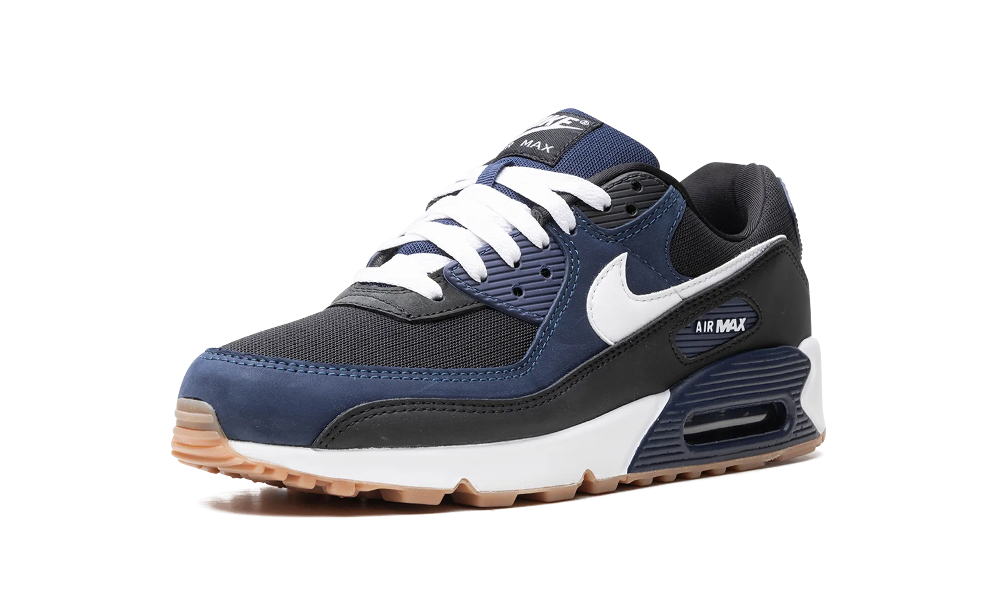 trail - suitable cold - weather shoes Air Max 90 'Midnight Navy Gum' "MIDNIGHT NAVY"