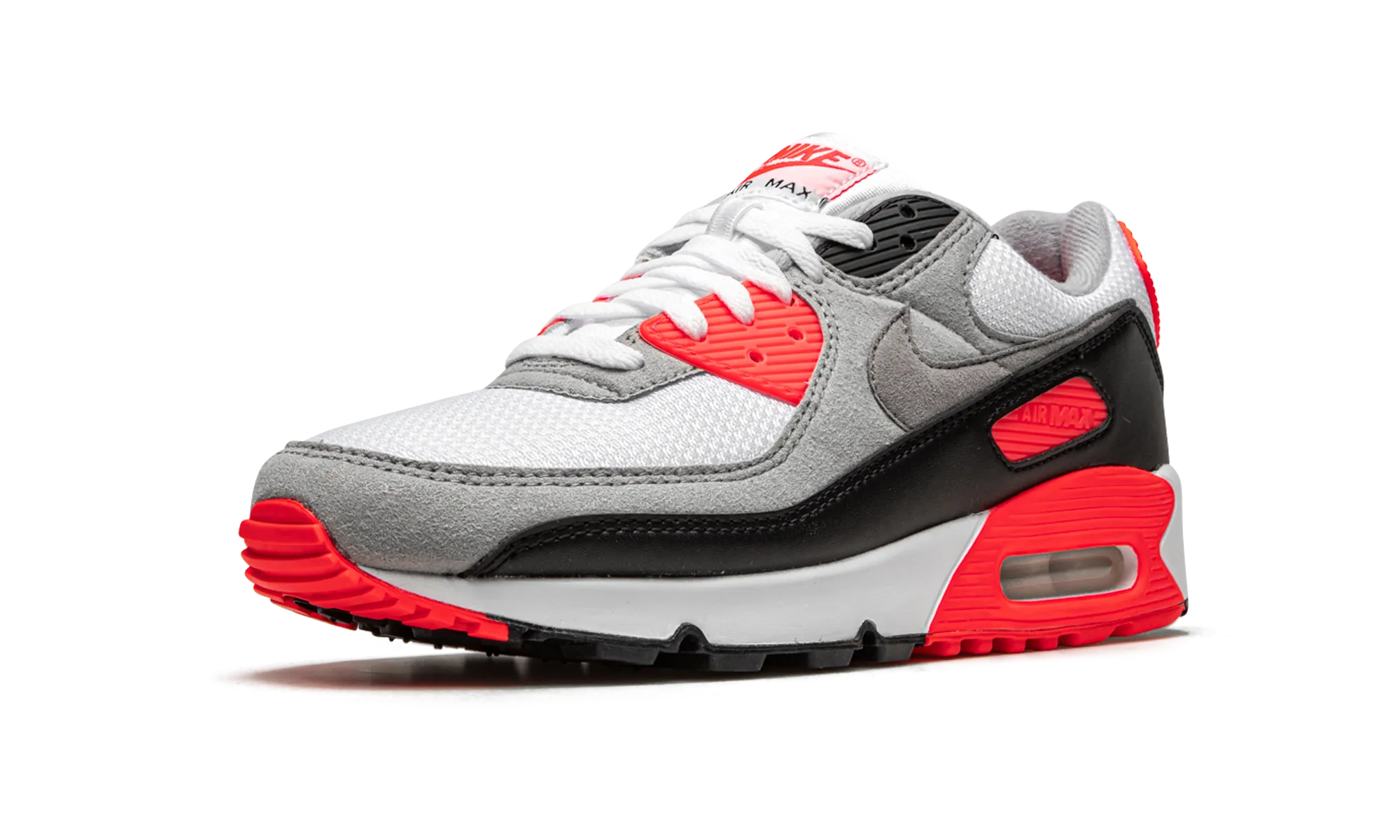 Air Max 90 OG "Infrared 2020" running in a salt flat area shoes pattern