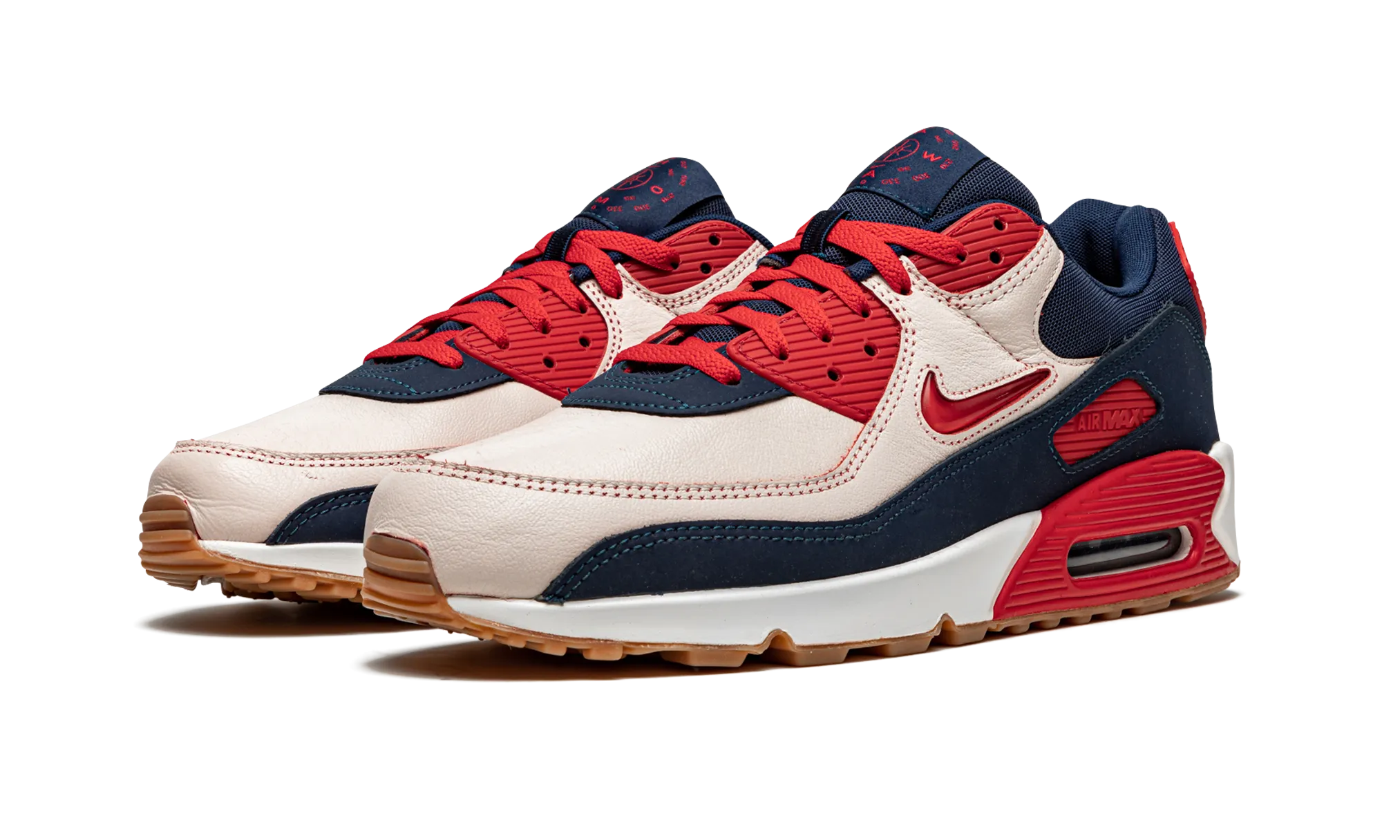 Air Max 90 PRM "Home & Away Red" Agile Motion Anti - slip sole