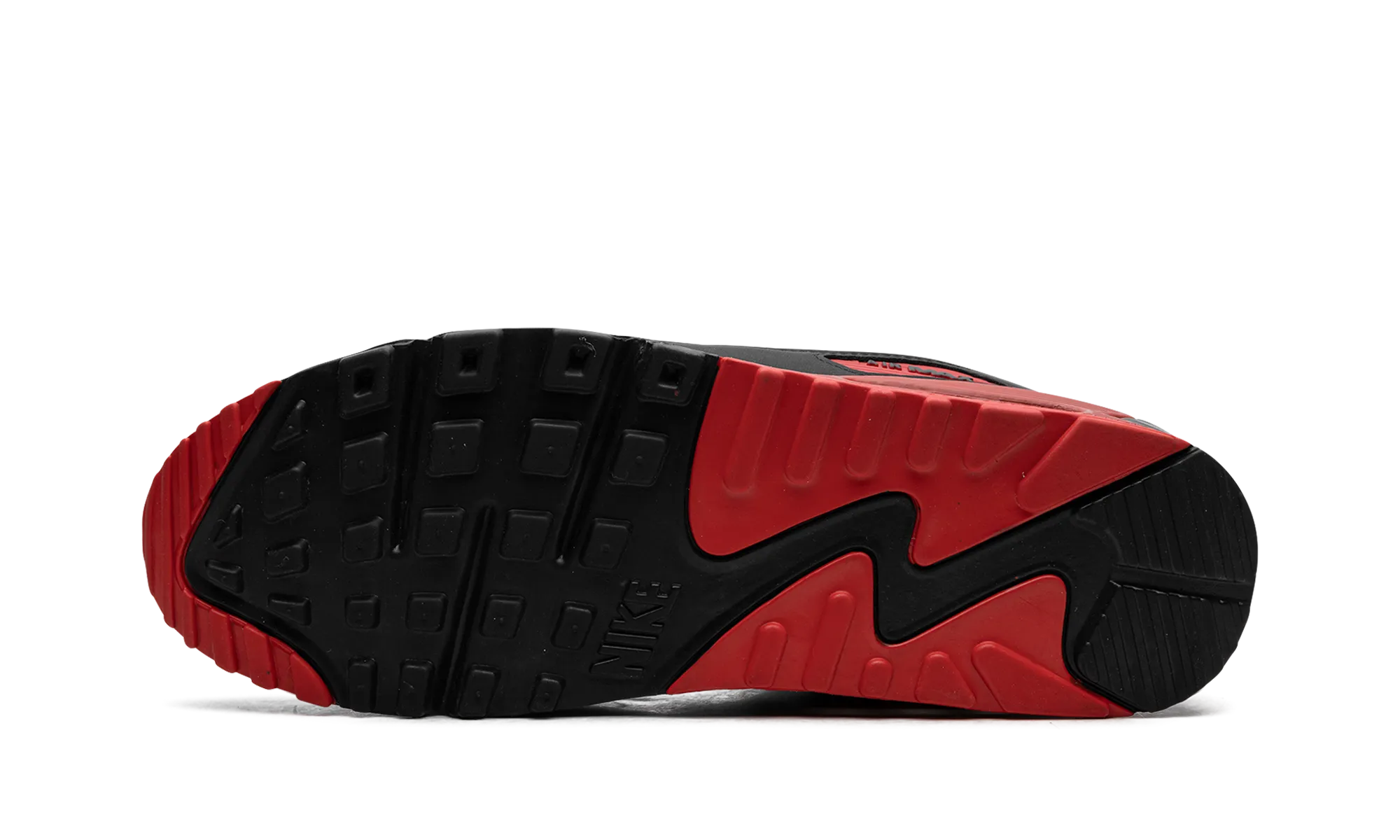 Air Max 90 "Black / Red" Multi-color combination running in circular tracks shoes