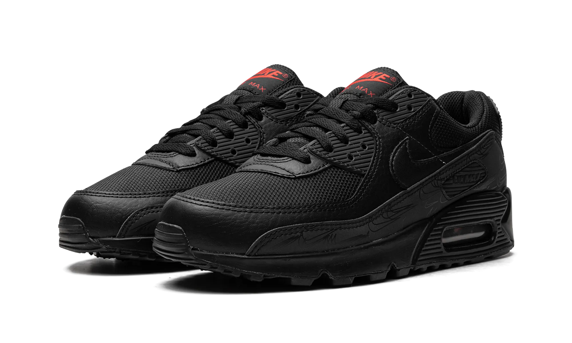 Air Max 90 "Black Reflective" running in the mountains