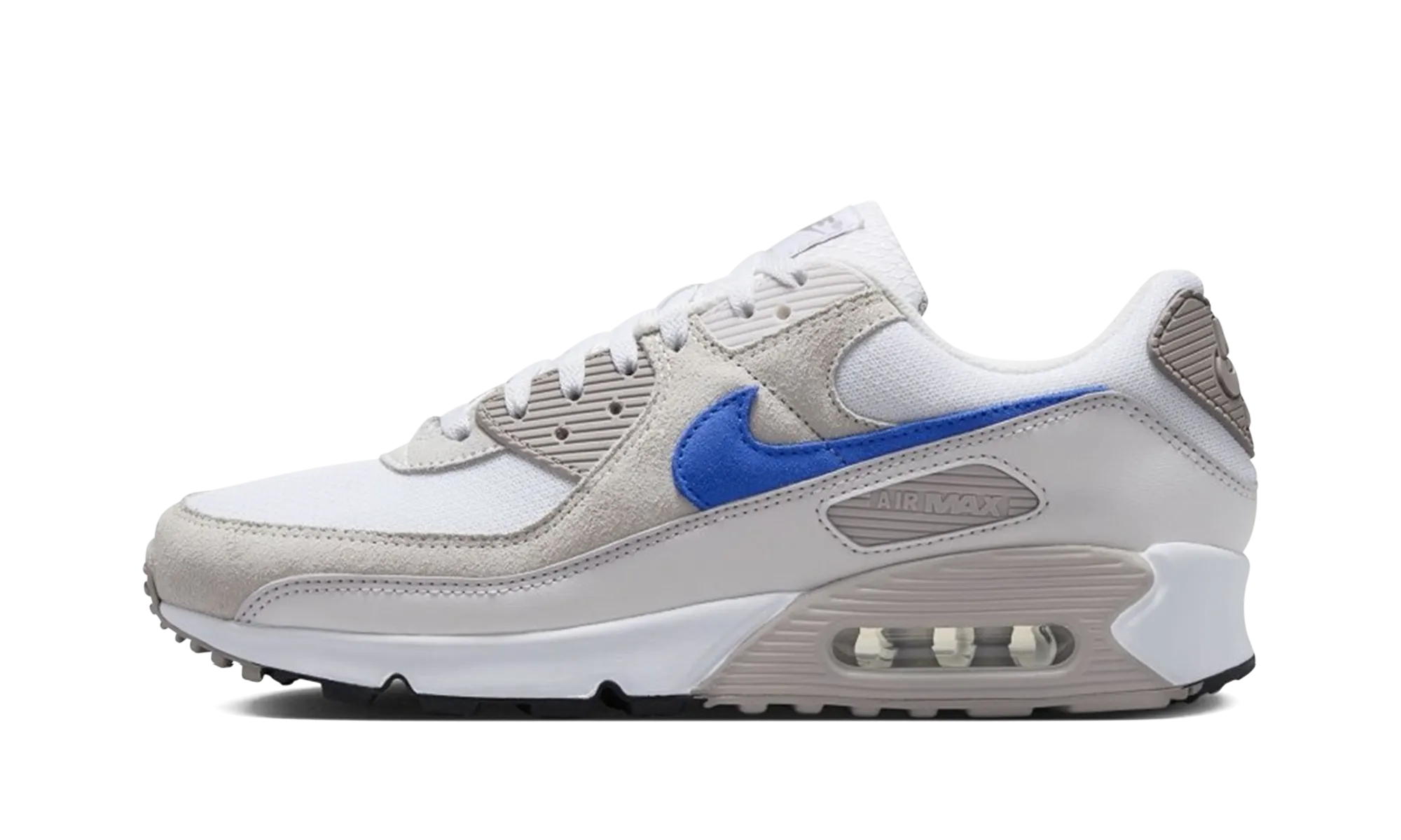 running in a sports complex shoes Air Max 90 "College Grey Racer Blue"