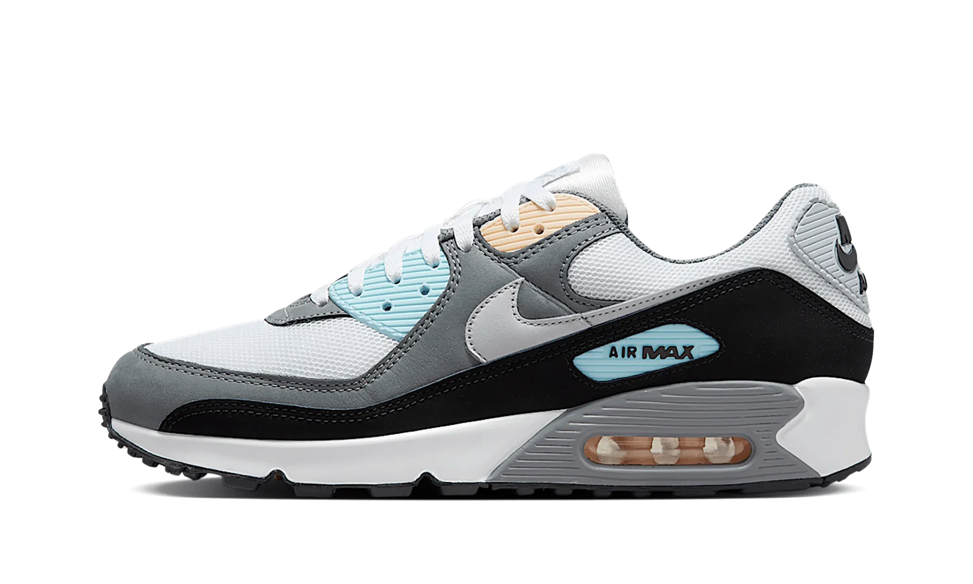 futuristic - design shoes Air Max 90 "Cool Grey Pure Platinum Black"
