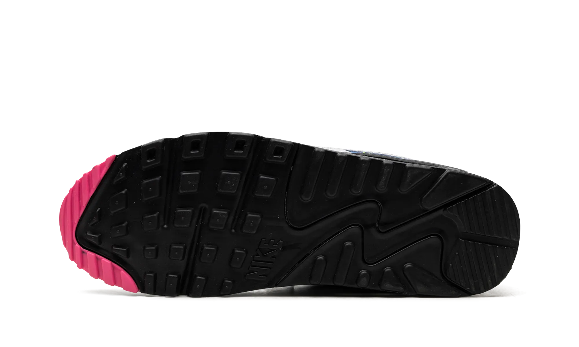 Air Max 90 "Grey / Neon" professional quality wide - toe - box running shoes