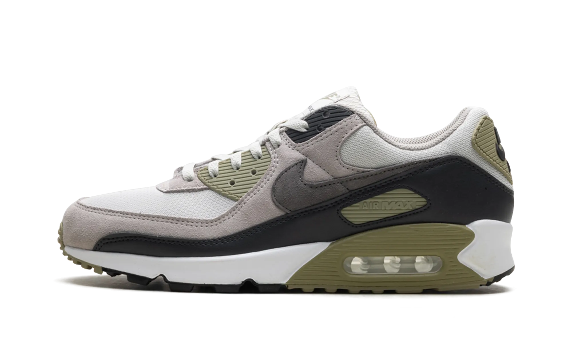 Air Max 90 "Light Bone Neutral Olive" decline running shoes cross - training