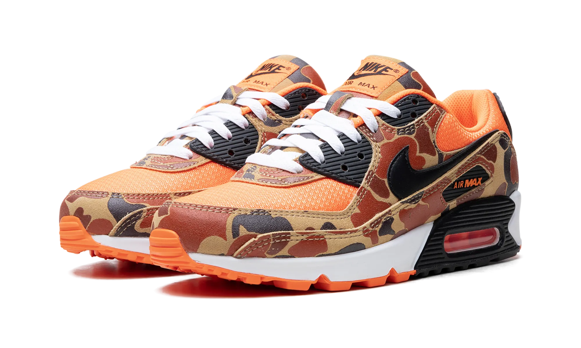 basketball - compatible running shoes Long distance endurance Air Max 90 "Orange Duck Camo"