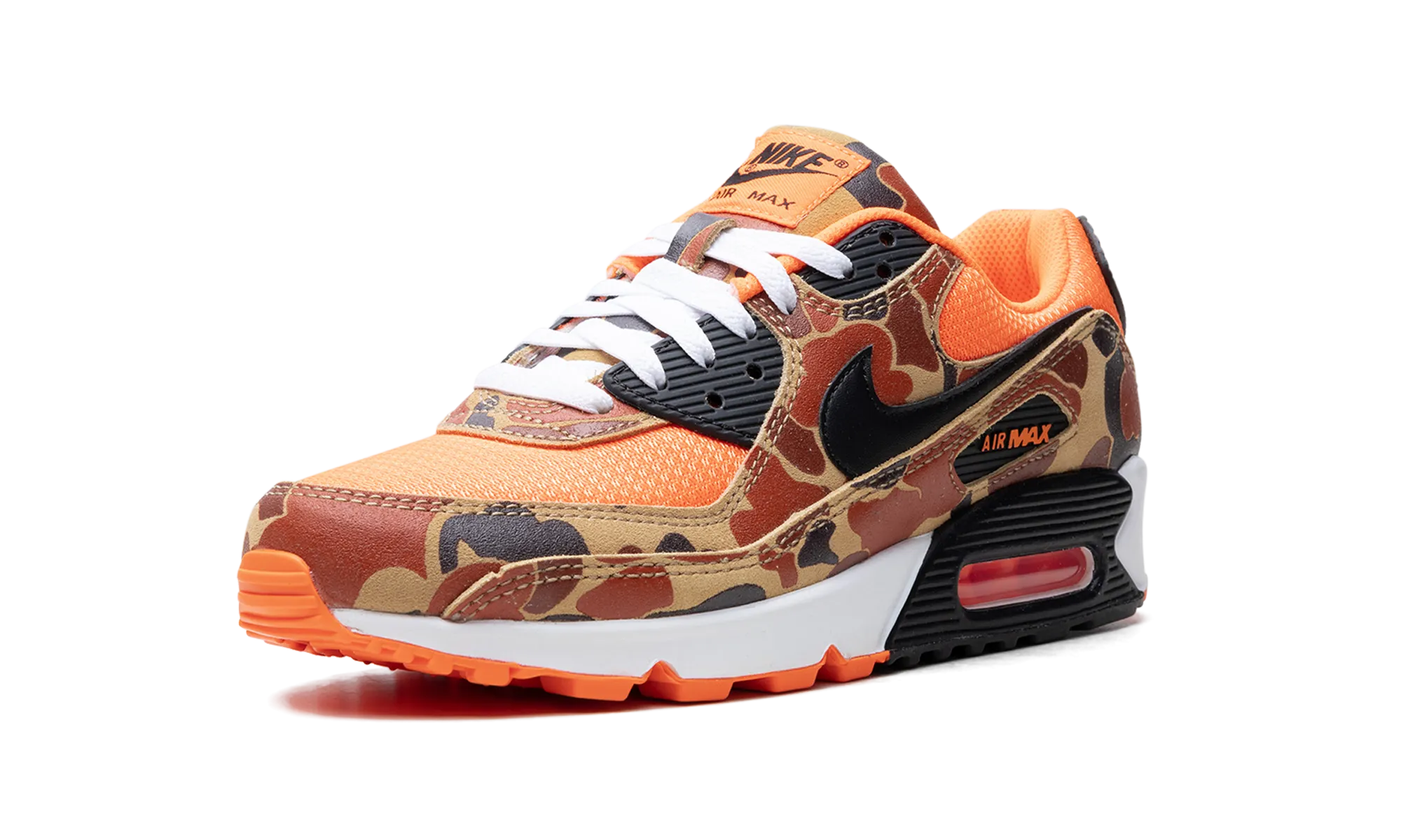 Air Max 90 "Orange Duck Camo" running in a half - marathon shoes lacrosse shoes
