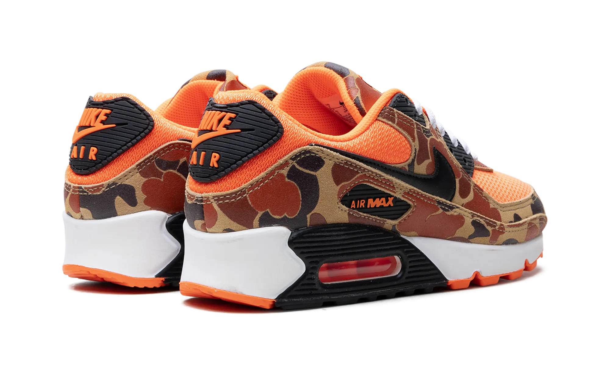colorful shoe appearance running on hills Air Max 90 "Orange Duck Camo"