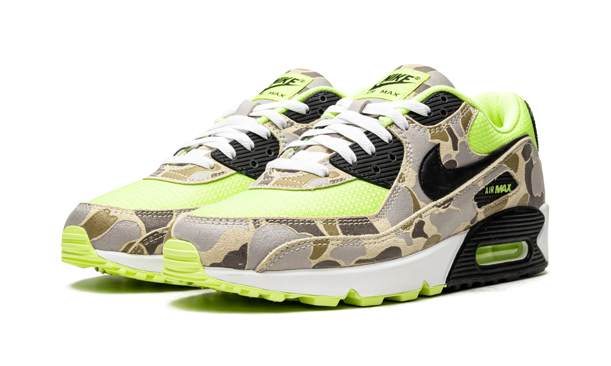 Air Max 90 "Volt Duck Camo" elastic closure shoes Gym Shoes