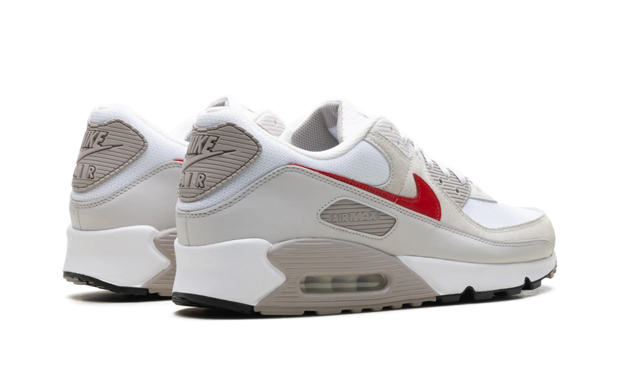 Air Max 90 "White College Grey Vast Grey University Red" easy - to - carry