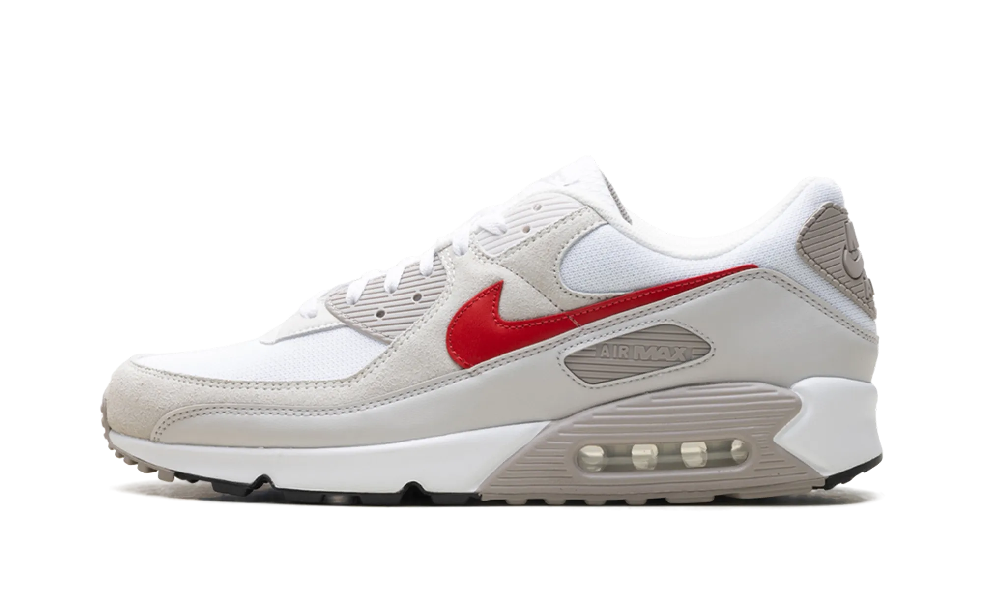 Lightweight Sole Air Max 90 "White College Grey Vast Grey University Red"