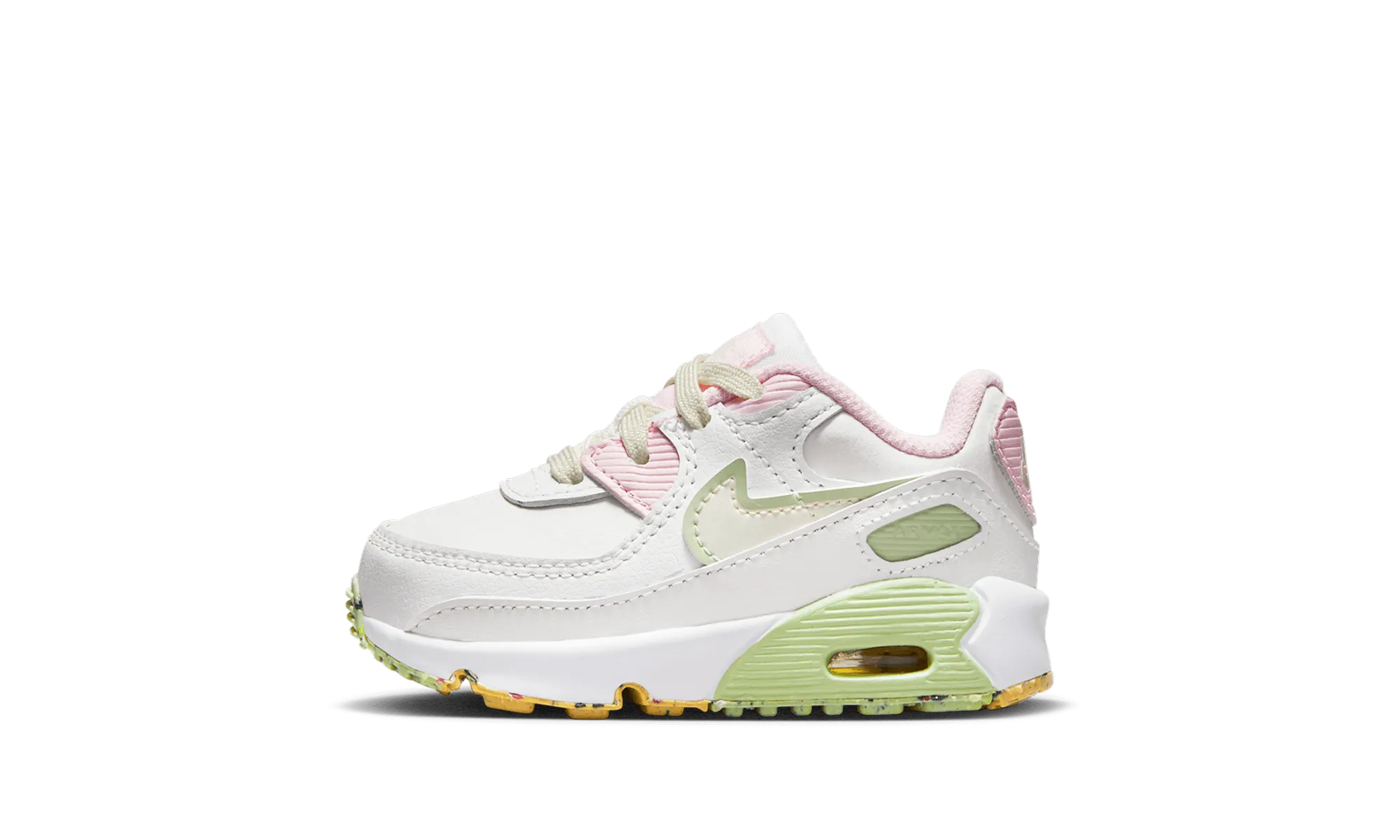 narrow - toe - box shoes AIR MAX 90 TD "WHITE PINK GREEN"