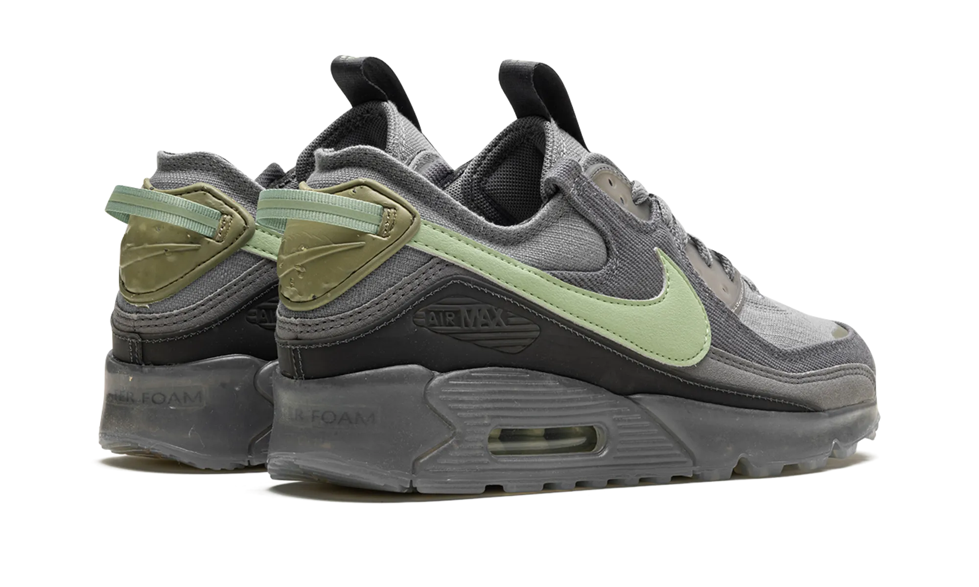 Anti - slip sole Motion Control Running Air Max 90 Terrascape "Cool Grey Honeydew"