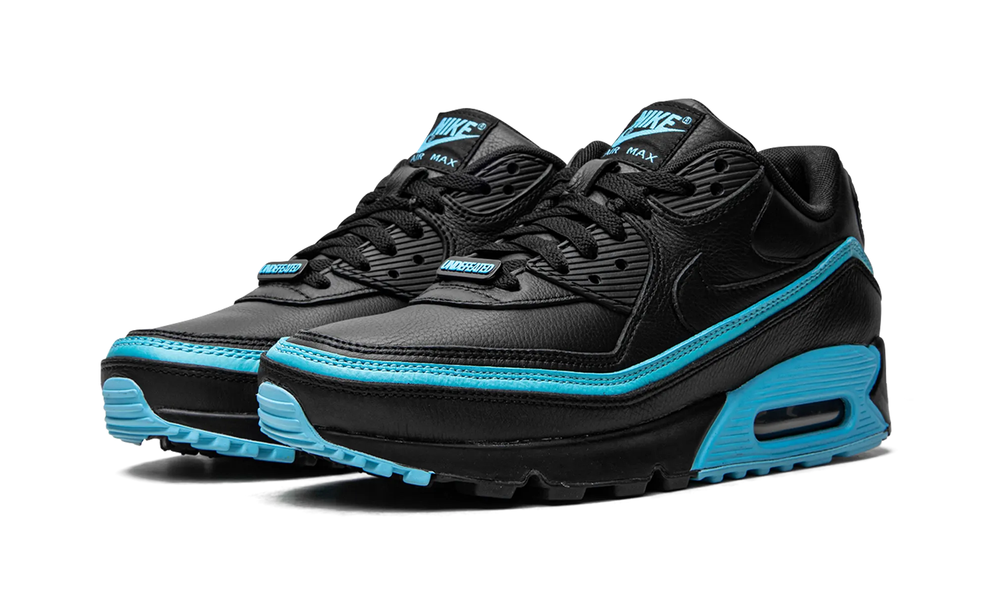 running in a tide pool area shoes advanced runners Air Max 90 / UNDFTD "Undefeated Black/Blue Fury"
