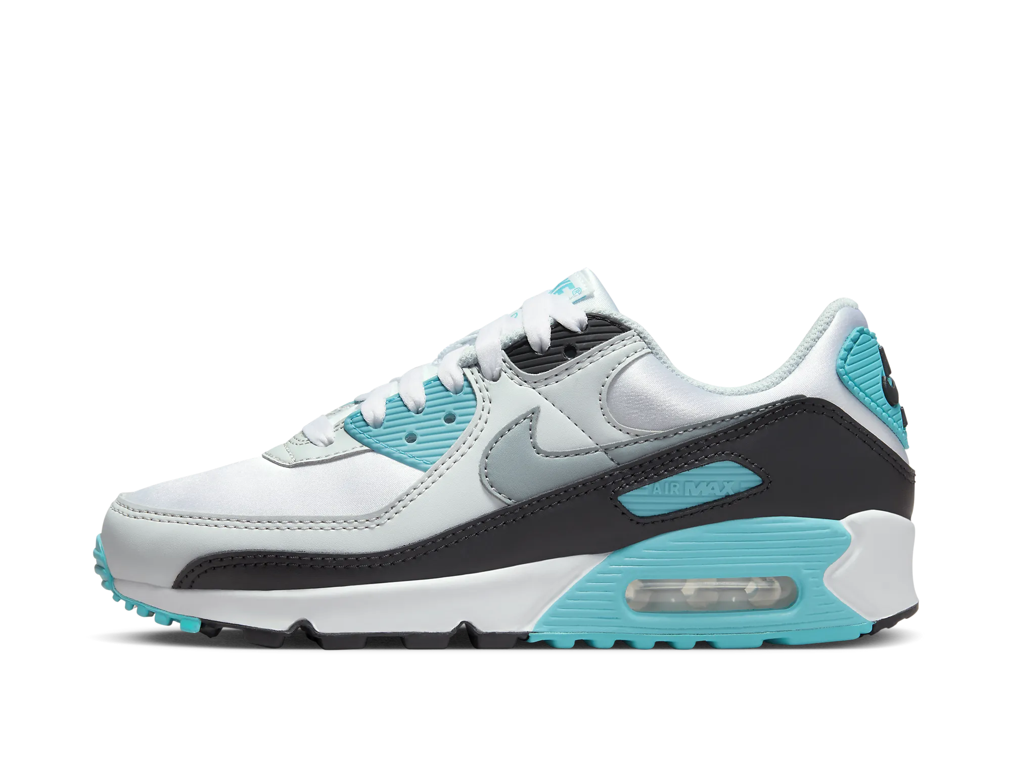 AIR MAX 90 WMNS "White Teal Nebula" Bright color selection budget - friendly shoes