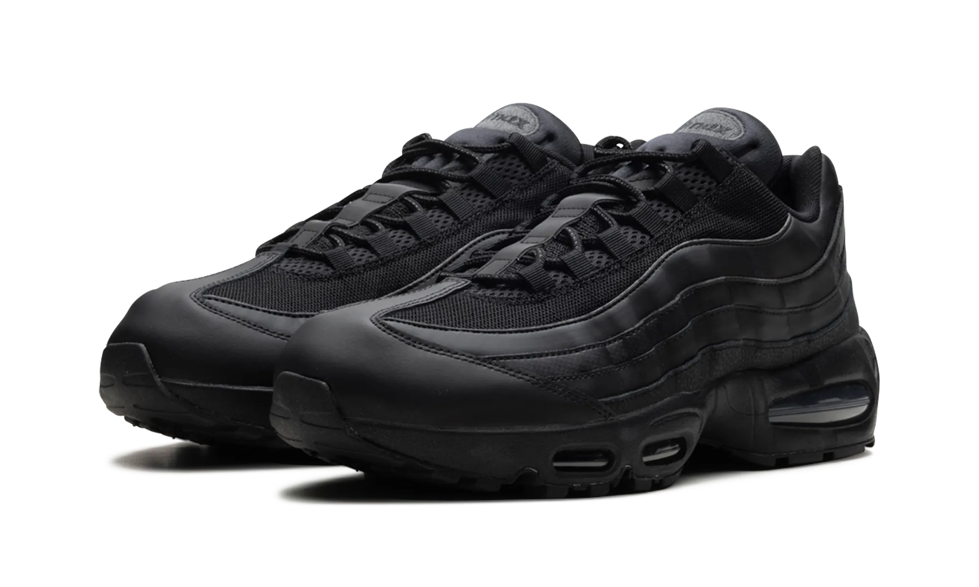 Air Max 95 Big Bubble "Triple Black" breathable mesh shoe aspect