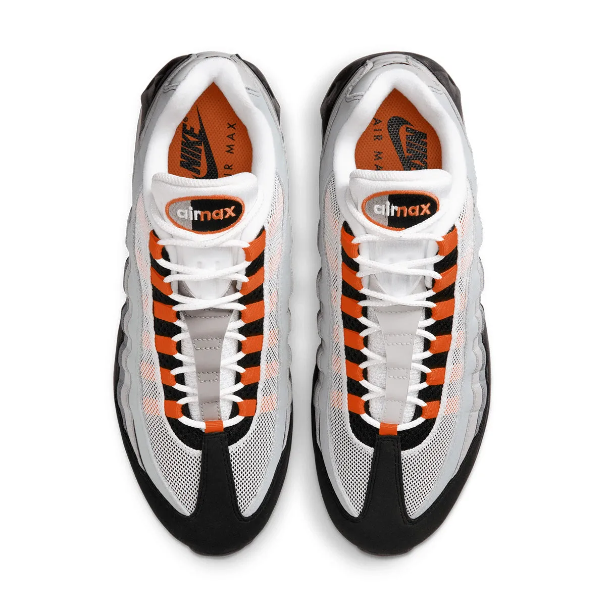 Air Max 95 OG 'Bright Mandarin' thin heel