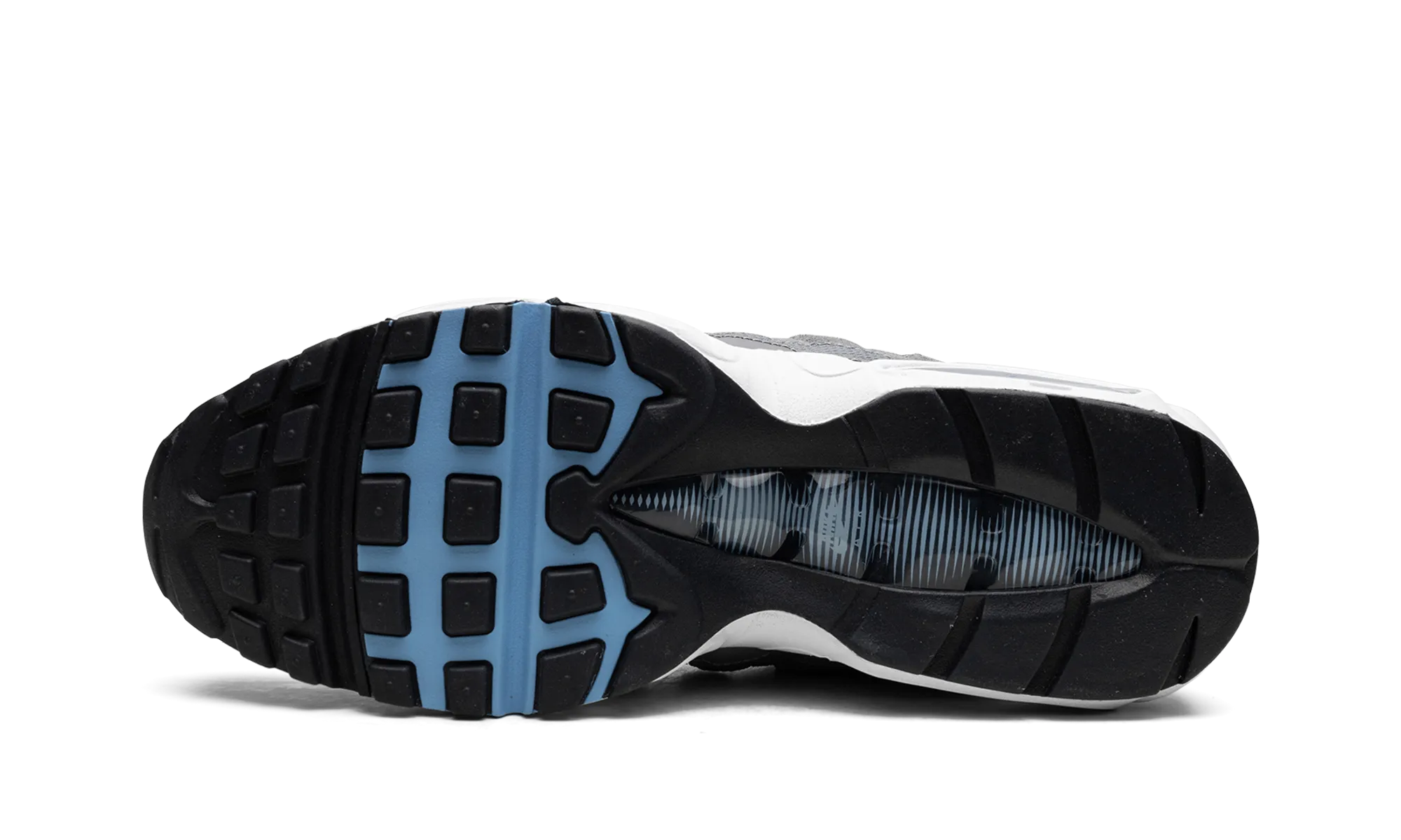 Air Max 95 "Cool Grey / University Blue" Cushioned heel
