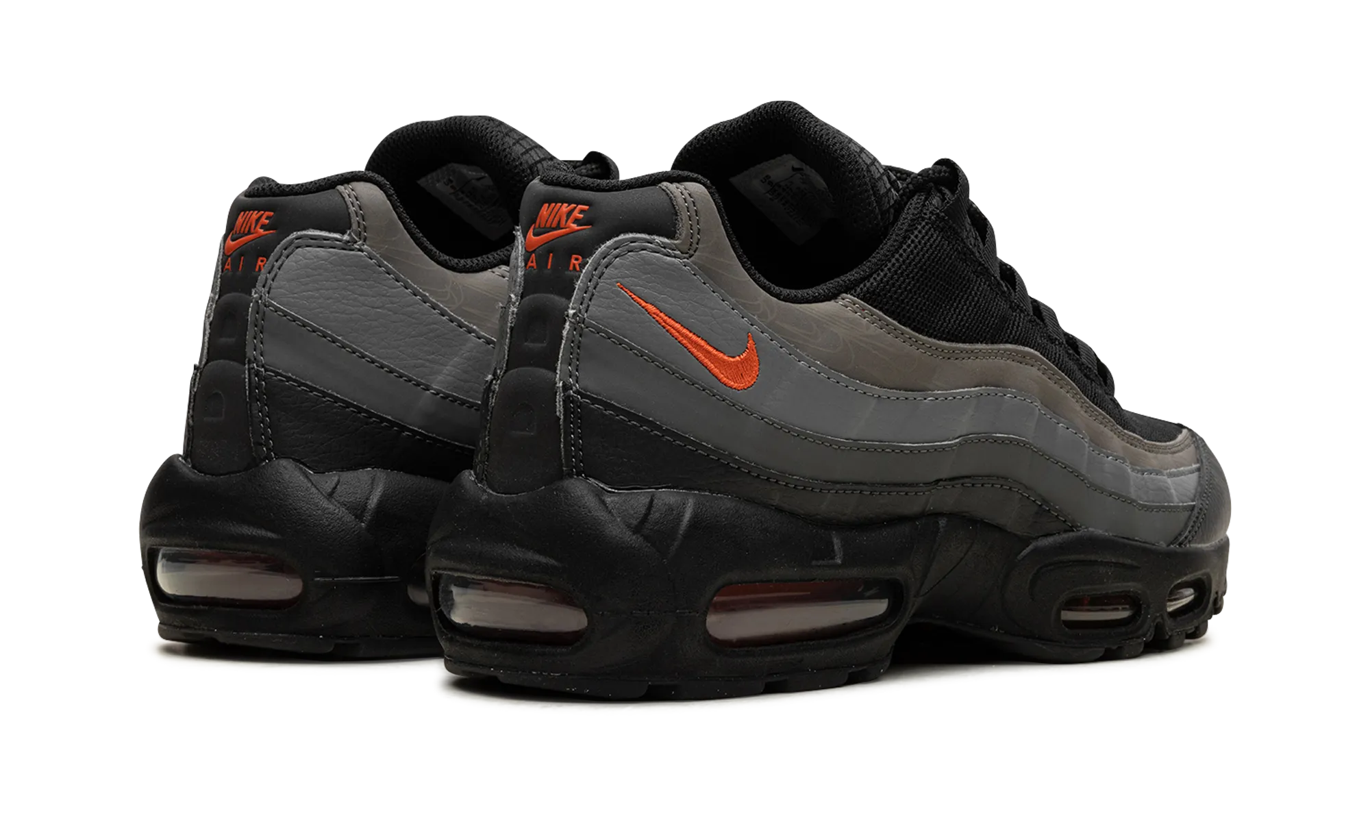 Air Max 95 "Grey Reflective" running gait analysis smooth - lining shoes