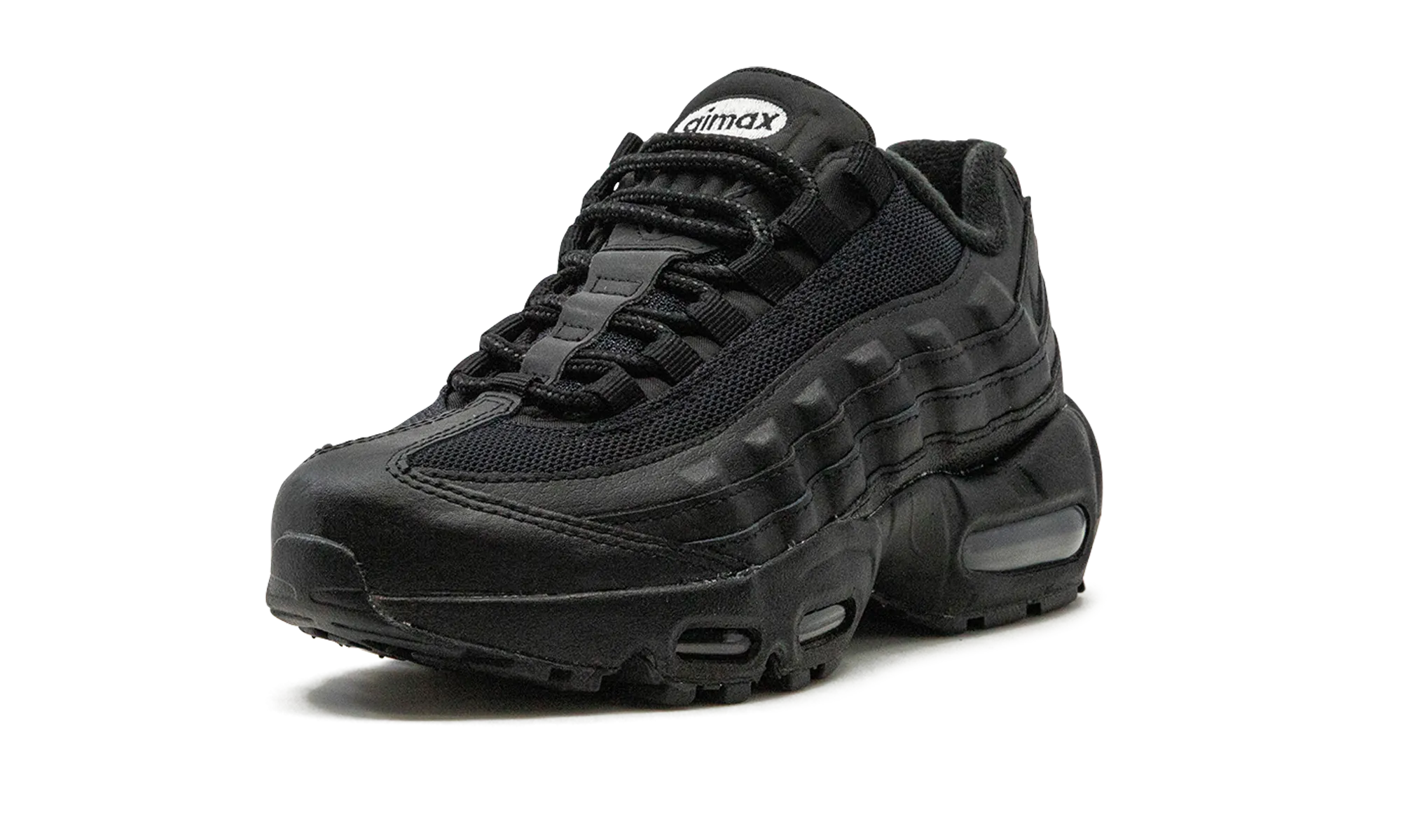 Air Max 95 Recraft GS "Triple Black" Pronation correction
