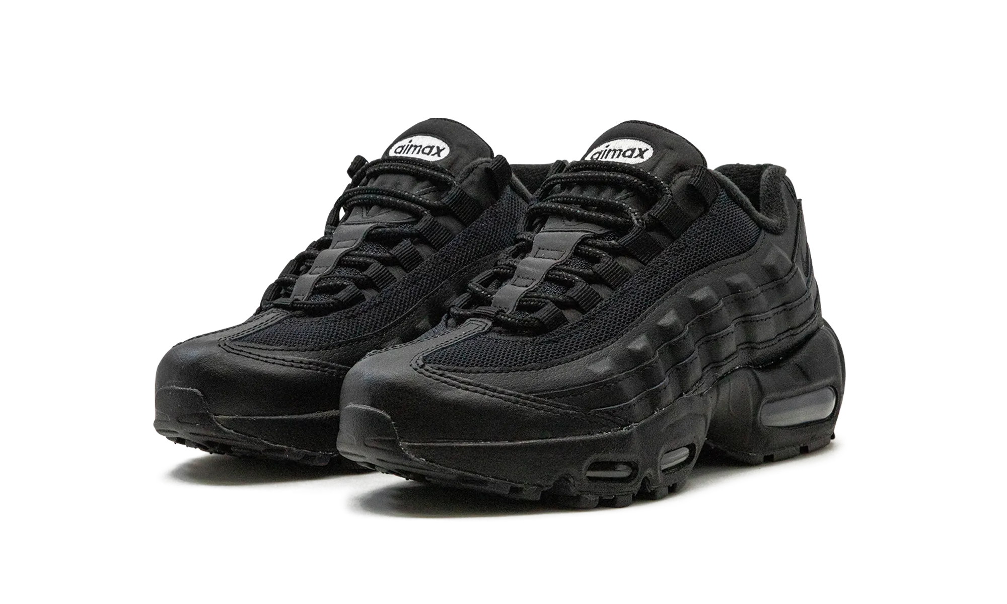 Air Max 95 Recraft GS "Triple Black" Good Traction artistic - event running gear