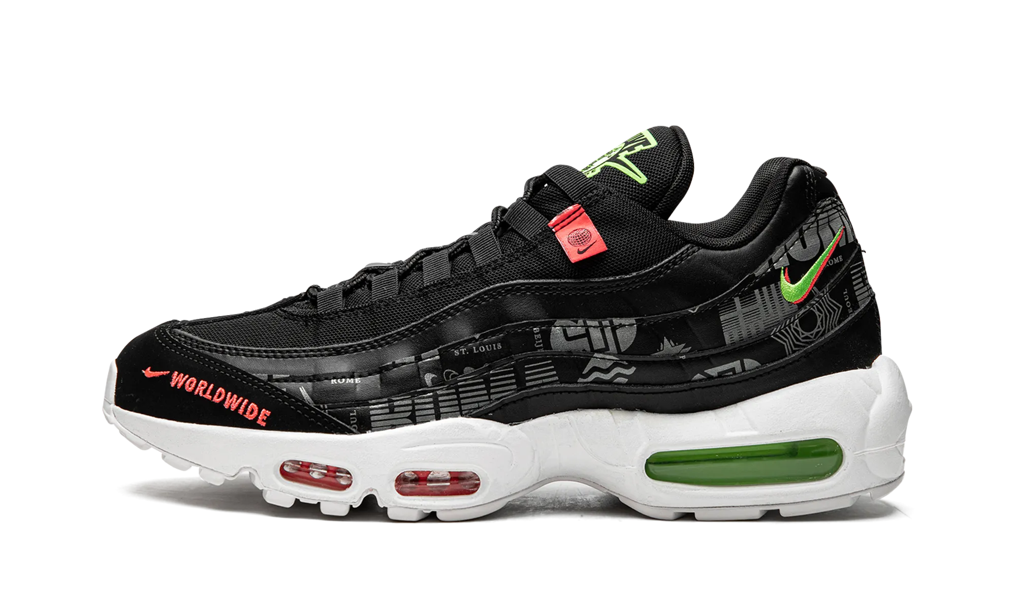 long - distance runner shoes core - training Air Max 95 SE Worldwide "Black"