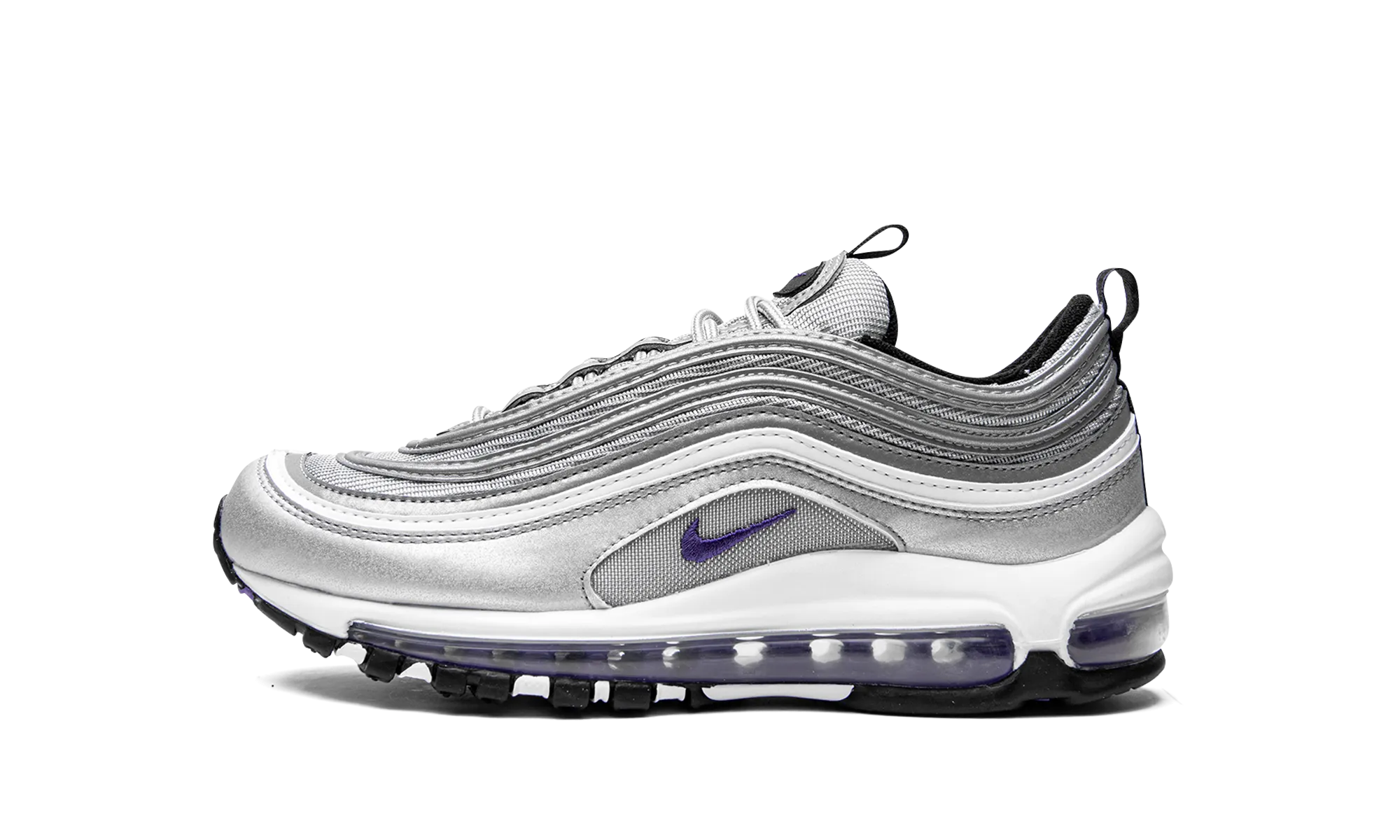 Air Max 97 GS "Purple Bullet" custom - fit shoes logo - embossed shoes