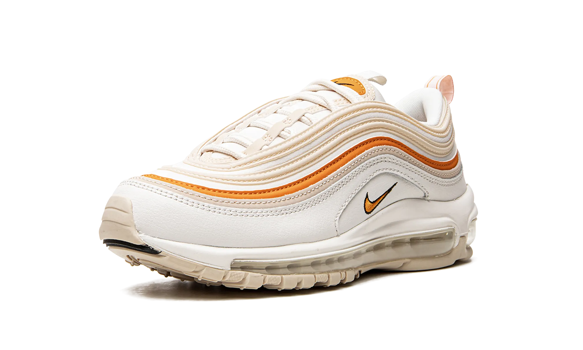 AIR MAX 97 MNS WMNS "Phantom / Light Curry" running on treadmills